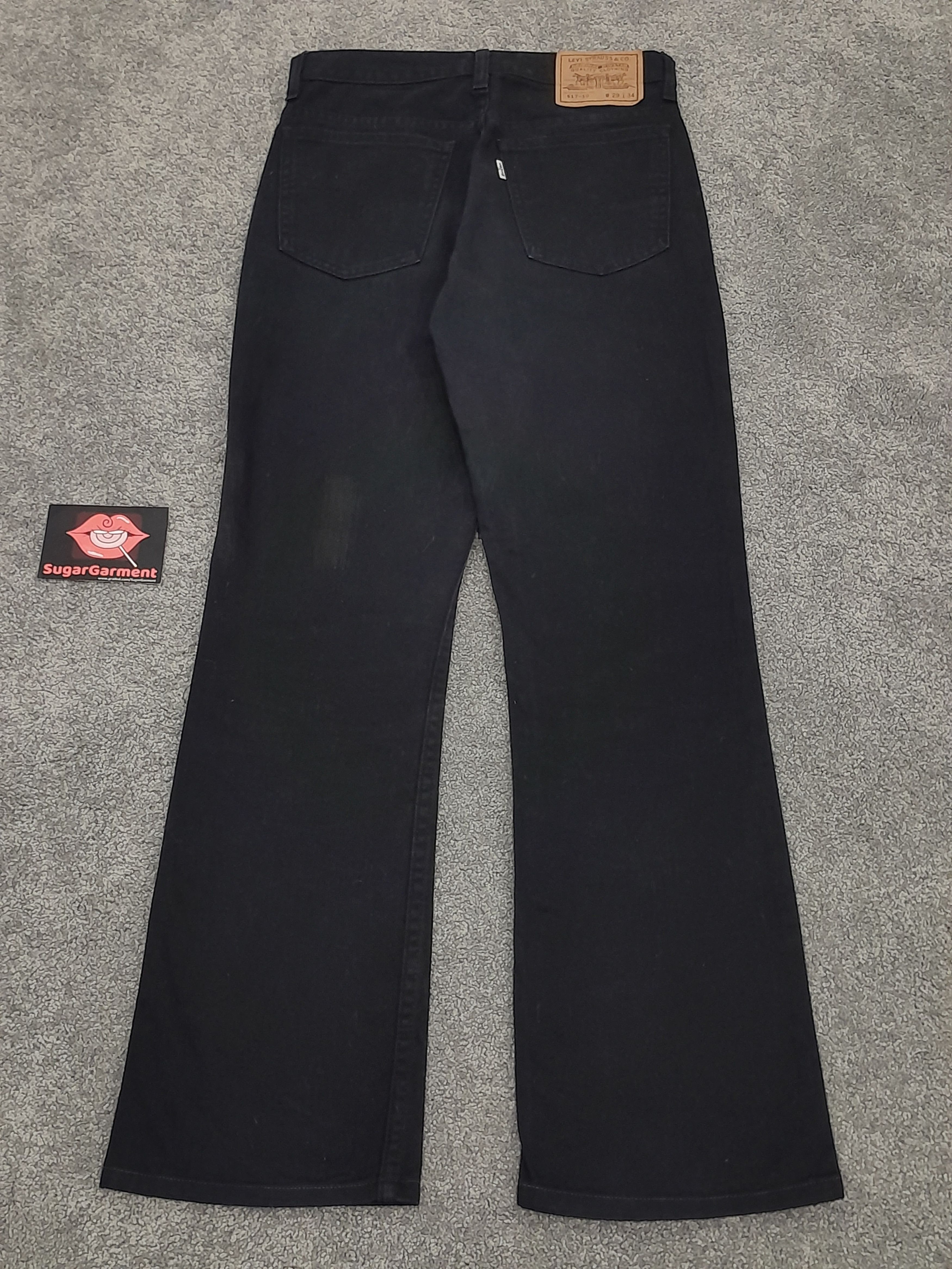 Levi's × Vintage Levis 517 Jeans Bootcut SUPER BLACK Size US 27 - 13 Thumbnail