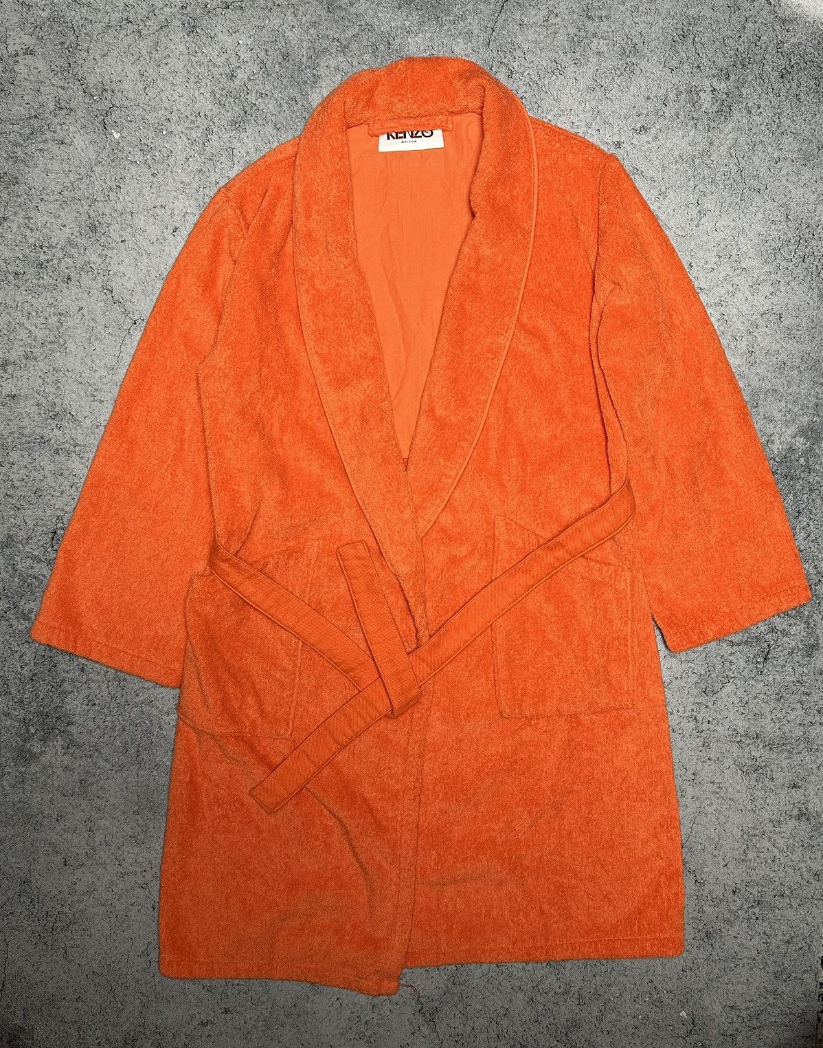 Kenzo Kenzo Paris Maison Tiger Big Logo Embroidery Bathrobe Size US S / EU 44-46 / 1 - 5 Thumbnail