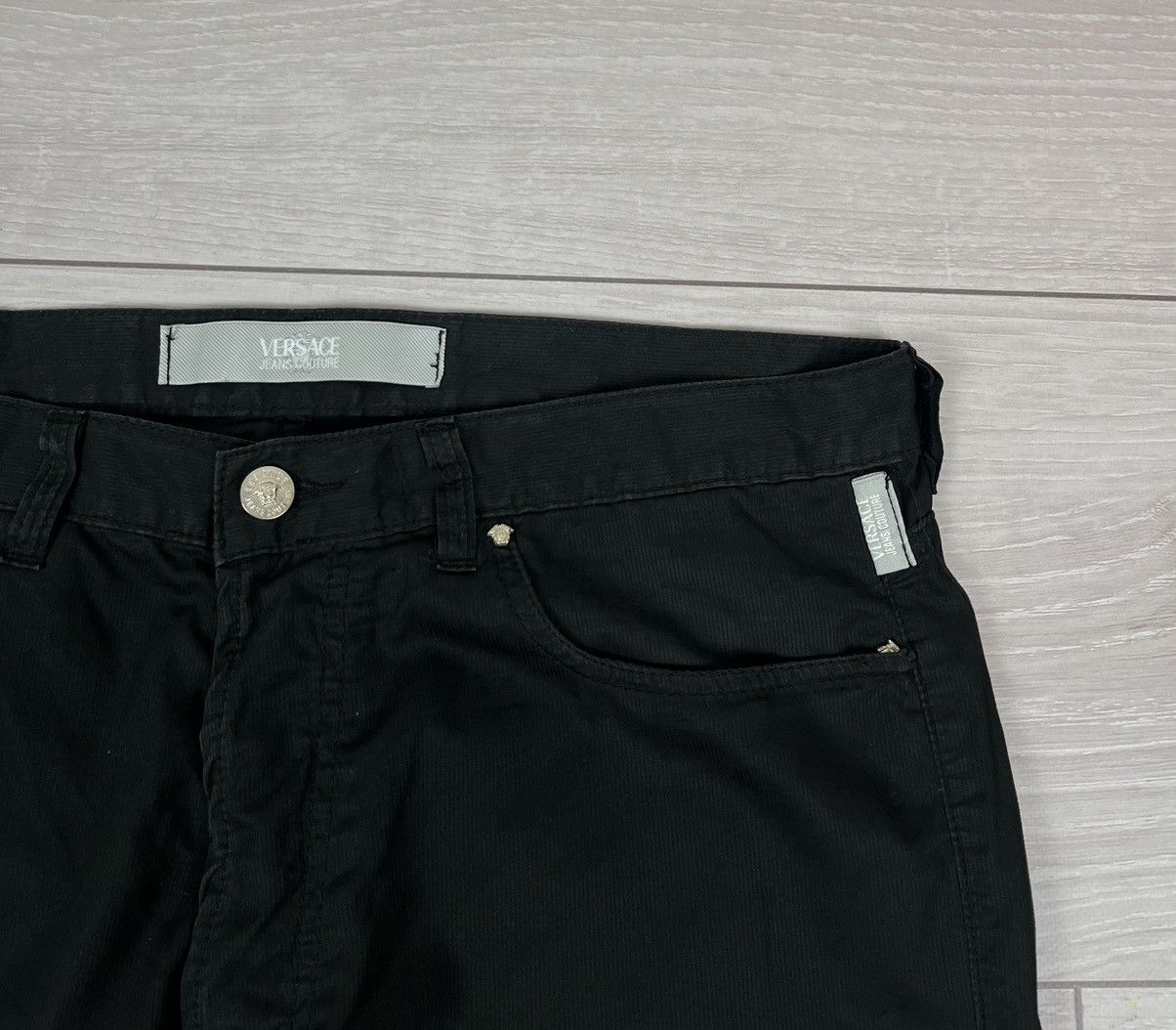 Versace Jeans Couture Versace Jeans Couture Vintage 90s Black Wide Leg Pants Size US 32 / EU 48 - 8 Thumbnail