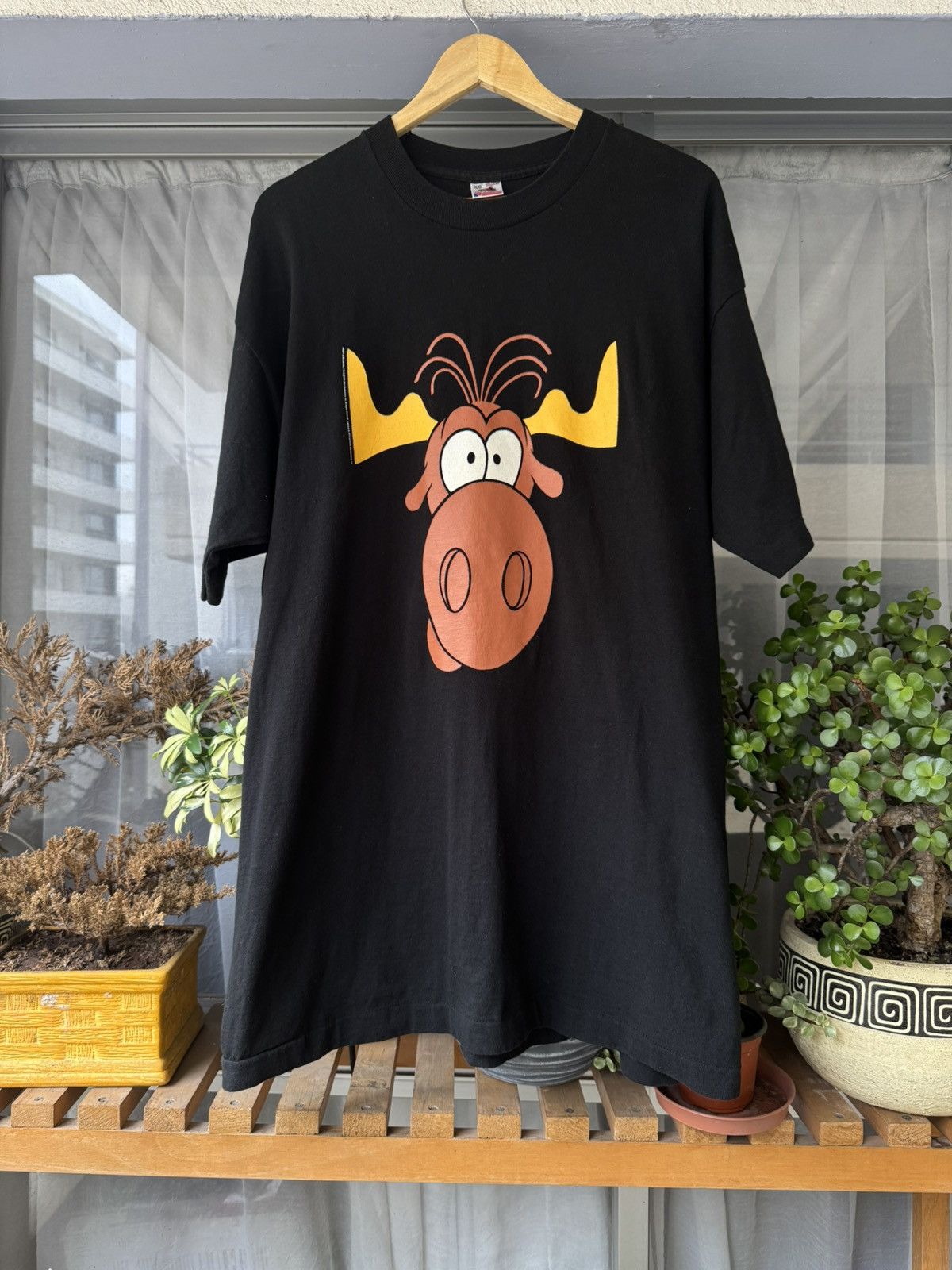 Cartoon Network Vintage 1993 Rocky and Bullwinkle Taco Bell Size US XXL / EU 58 / 5 - 3 Thumbnail
