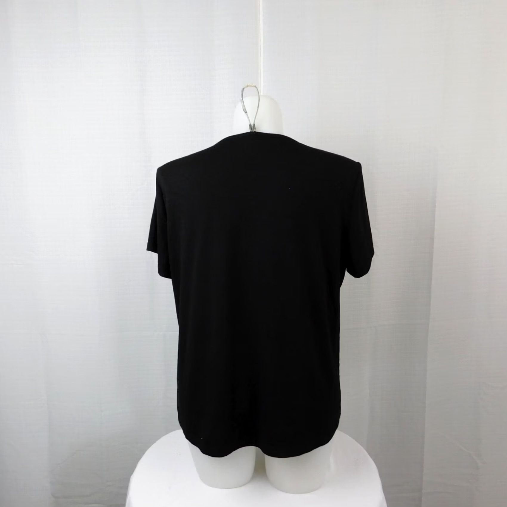 Shein SheIn Curve T-Shirt 3XL, Black, Short Sleeve, Keyhole Size XXL / US 16-18 / IT 52-54 - 3 Thumbnail