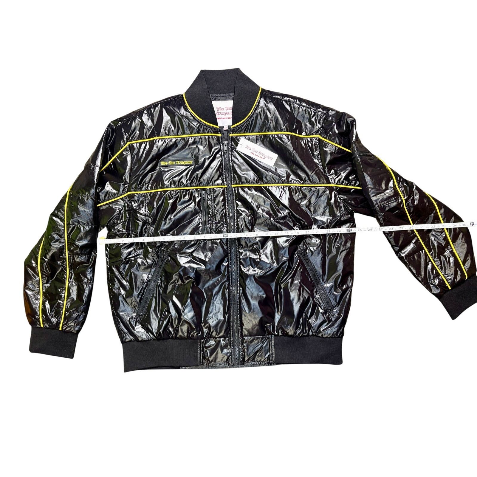 Other NWT Men's Sz L Black/Yellow Nylon Jacket by The Car Company Size US L / EU 52-54 / 3 - 3 Thumbnail