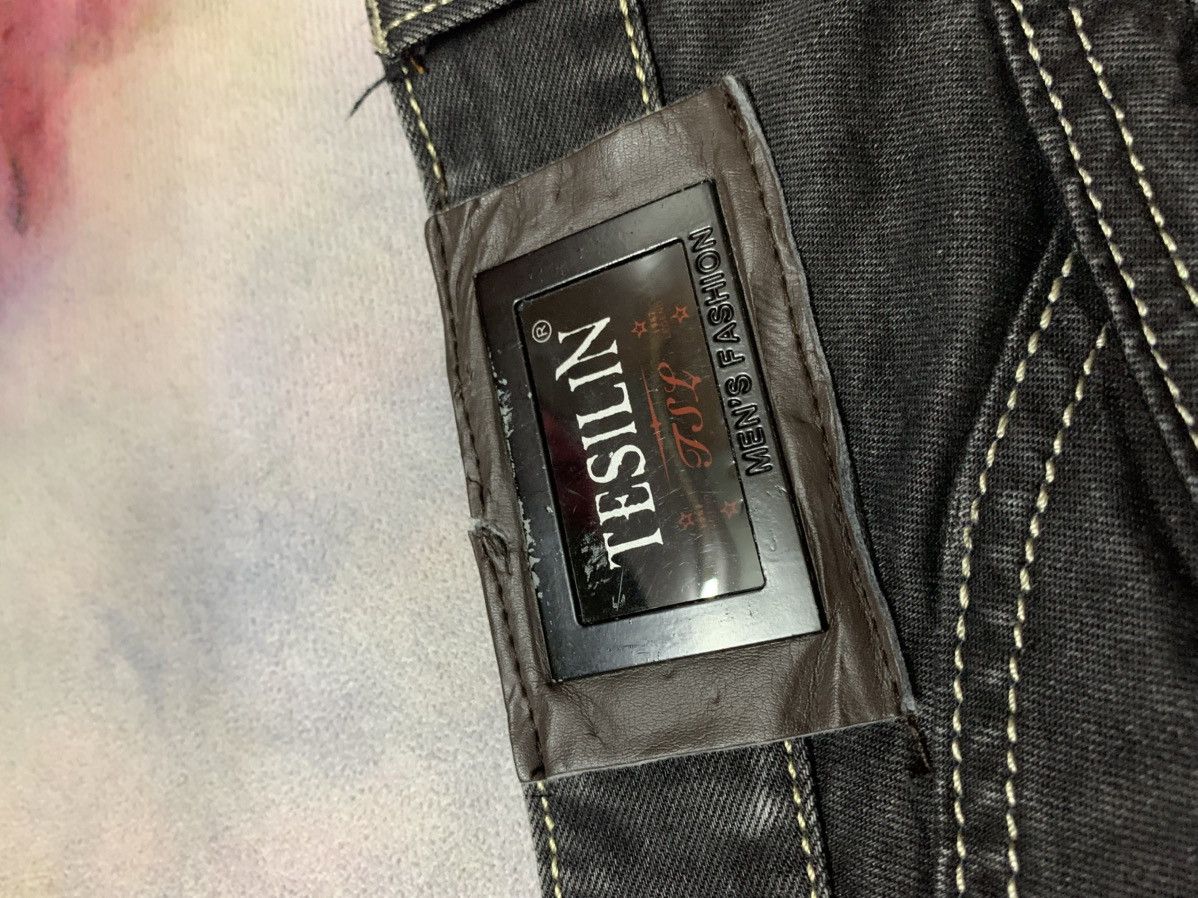 Tornado Mart Japanese Brand Tesilin Washed Black Denim Apocalypse Vkei Size US 29 - 11 Thumbnail