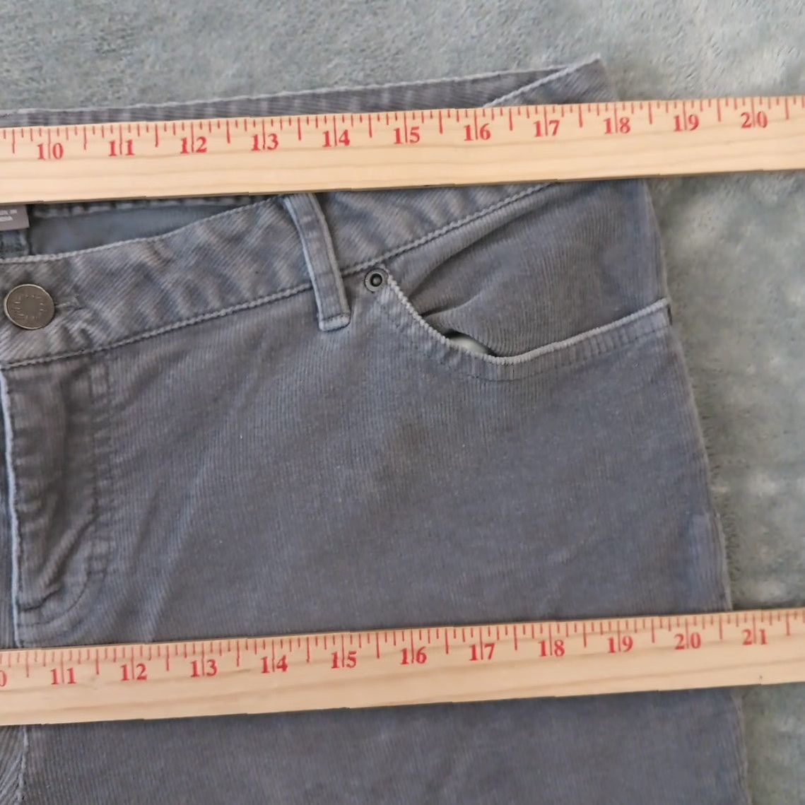 J. Jill J.Jill Pants Womens 14P Gray Bootcut Corduroy Stretch 35x29.5 Mid Rise Chino Pants Womens Mens? Size 36" / US 14 / IT 50 - 3 Thumbnail