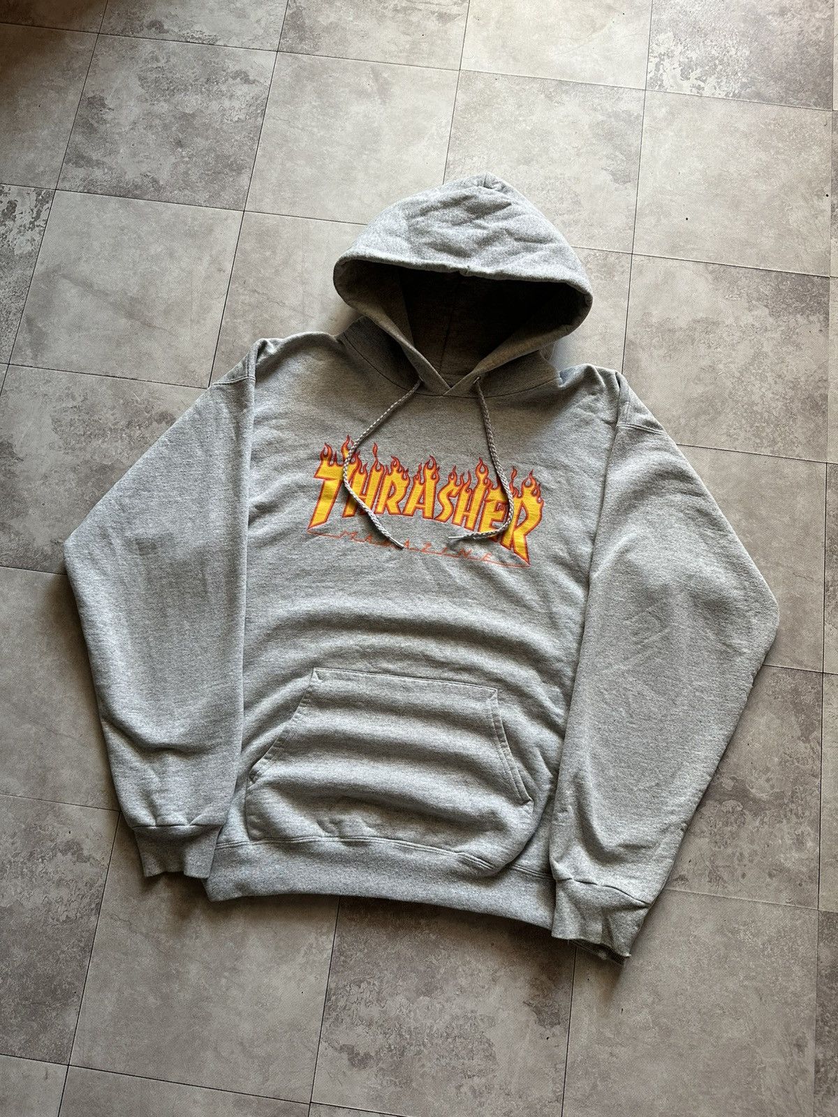 Thrasher Vintage Thrasher Magazine Flame Logo Graphic Print Hoodie M Size US M / EU 48-50 / 2 - 3 Thumbnail