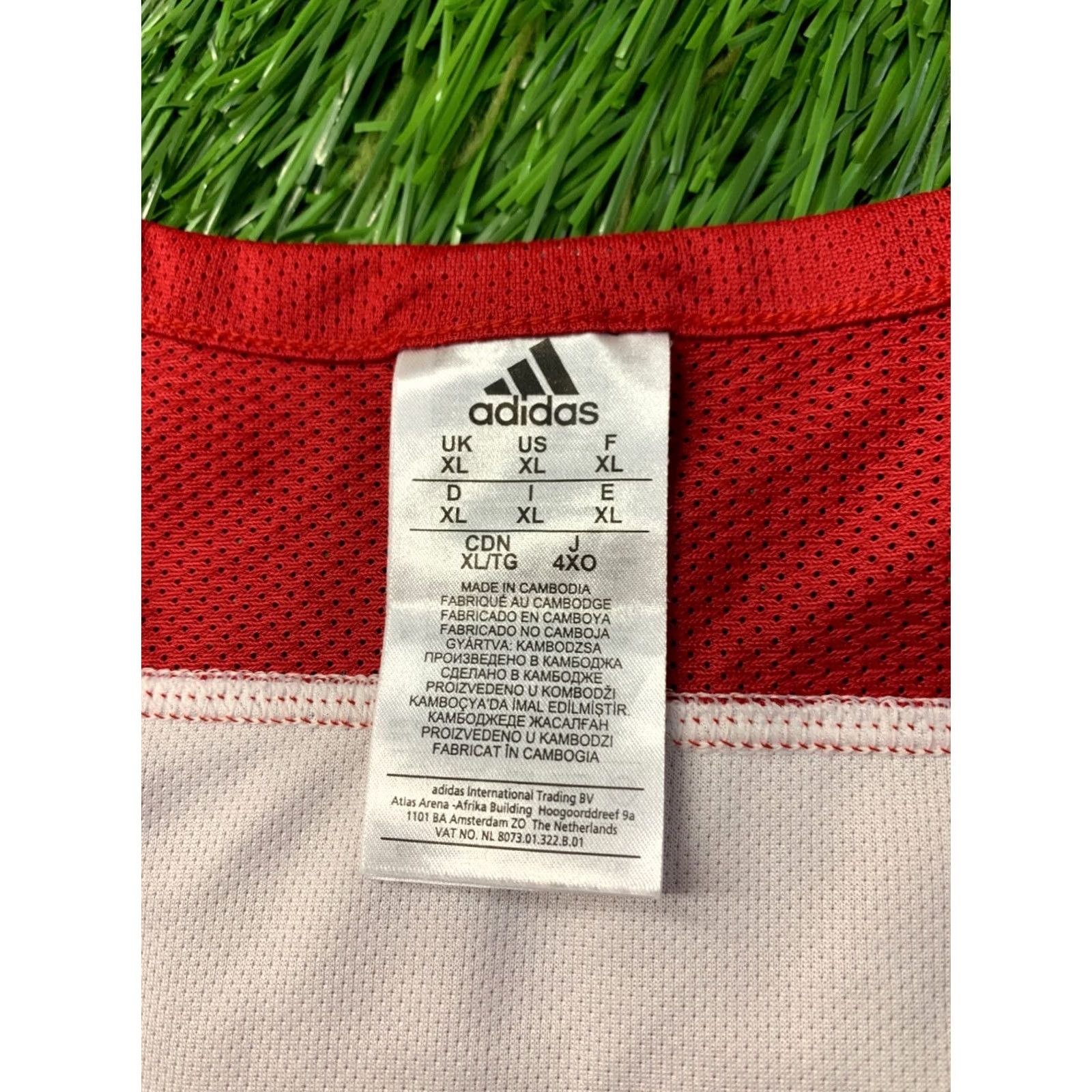 Adidas ADIDAS 2019 BASKETBALL TANK VEST JERSEY SHIRT RED WHITE XL MEN Size US XL / EU 56 / 4 - 4 Thumbnail
