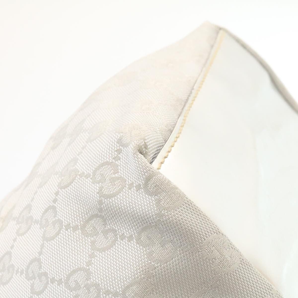 Gucci GUCCI Sherry Line GG Canvas Tote Bag Silver Blue Size ONE SIZE - 10 Thumbnail