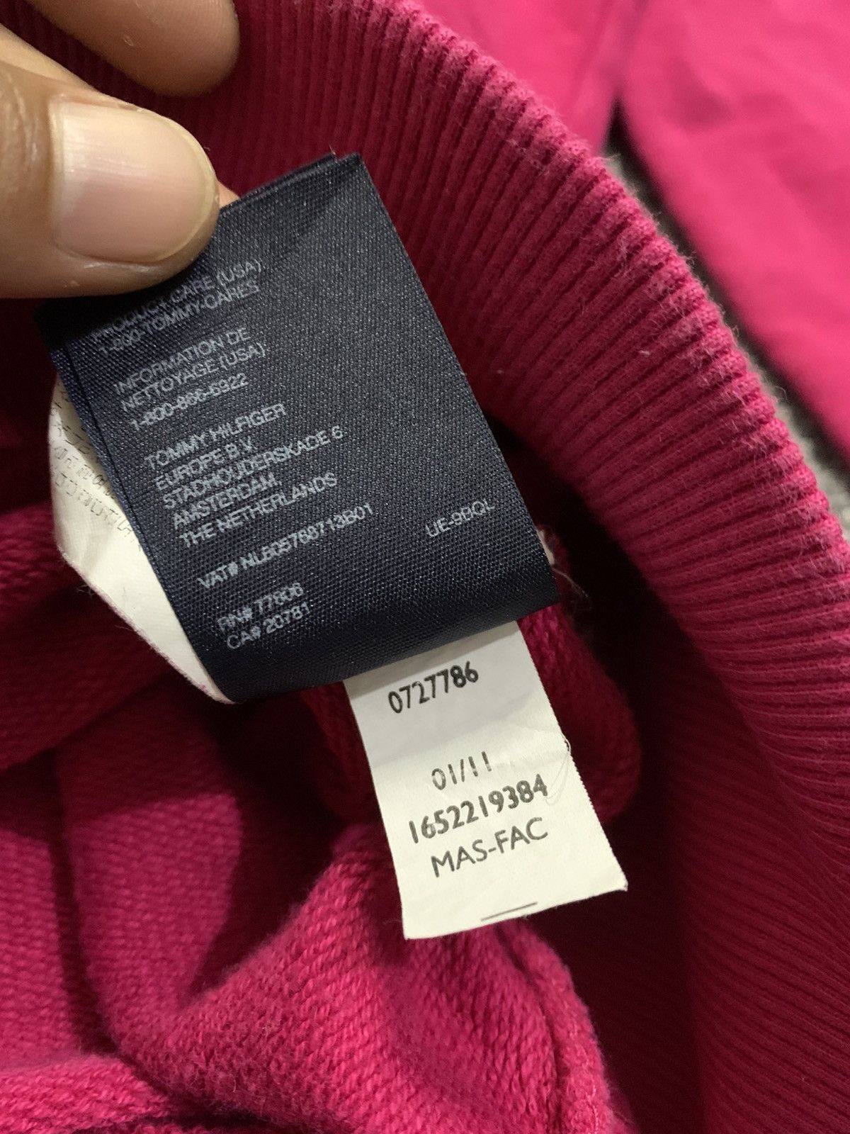 Tommy Hilfiger Hilfiger Pink Y2k Distressed Zip Fur Hoodie Size M / US 6-8 / IT 42-44 - 12 Thumbnail