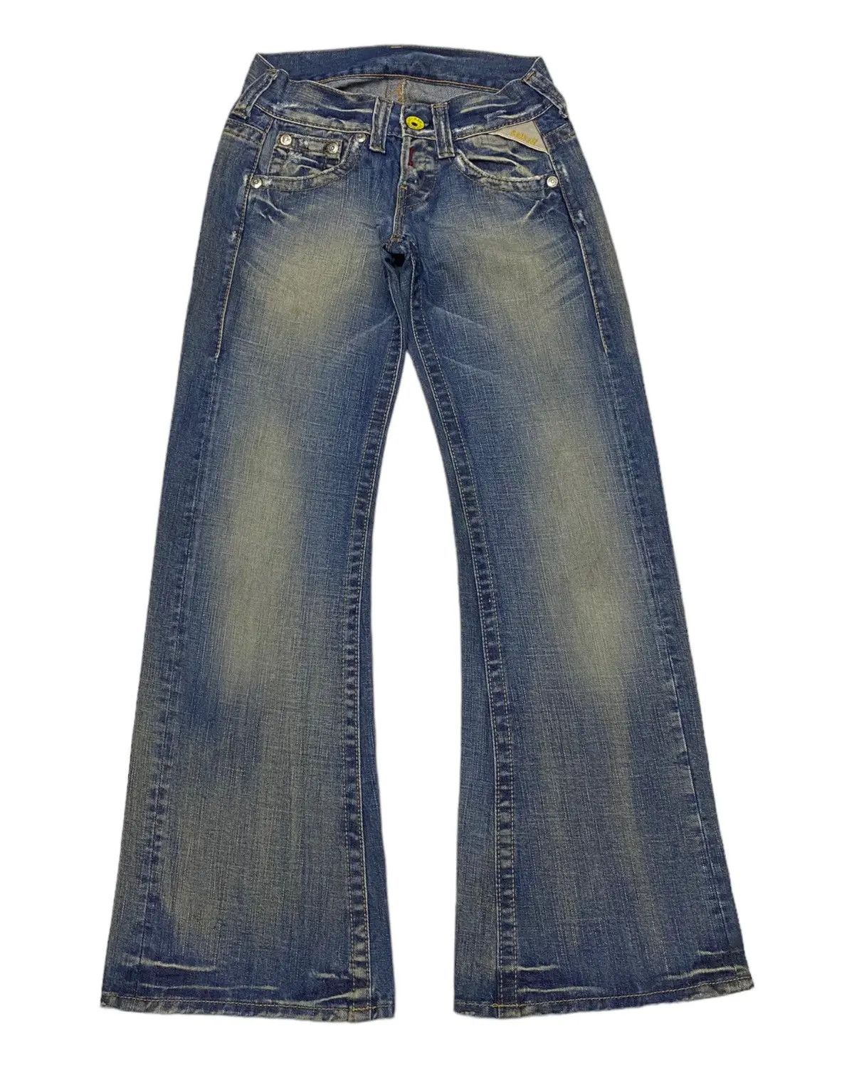 🔥FLARE JEANS DISTRESSED DENIM REPLAY RUSTY DENIM JEANS
