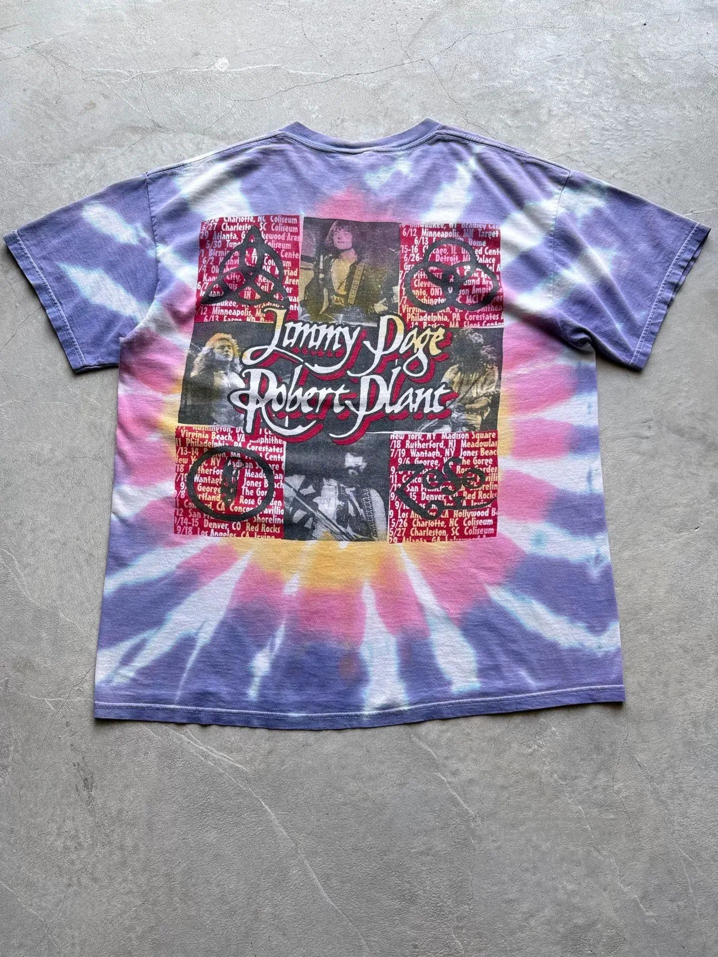 Vintage Vintage 90s Led Zeppelin Tour Band Tee. Size US L / EU 52-54 / 3 - 5 Thumbnail