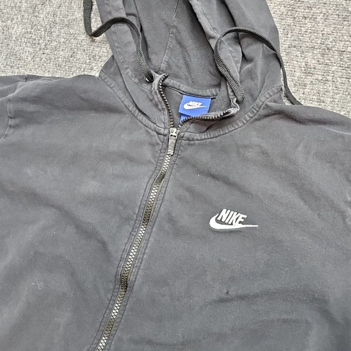 Nike Nike Full Zip Hoodie Men XL Black Cotton Blend Sweatshirt Sportswear Casual Gym & Training Size US XL / EU 56 / 4 - 2 Thumbnail
