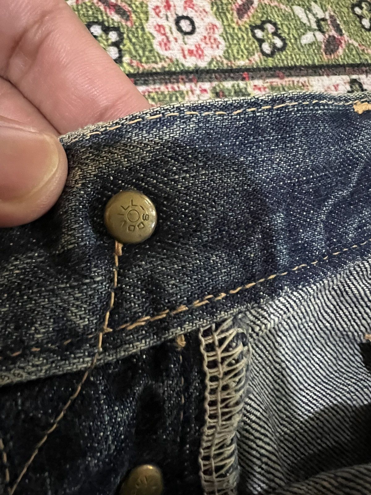 If Six Was Nine × Seditionaries 💥BAGGY💥VINTAGE 90’s ACOUSTIC DISTRESSED SELVEDGE JEANS Size US 34 / EU 50 - 8 Thumbnail