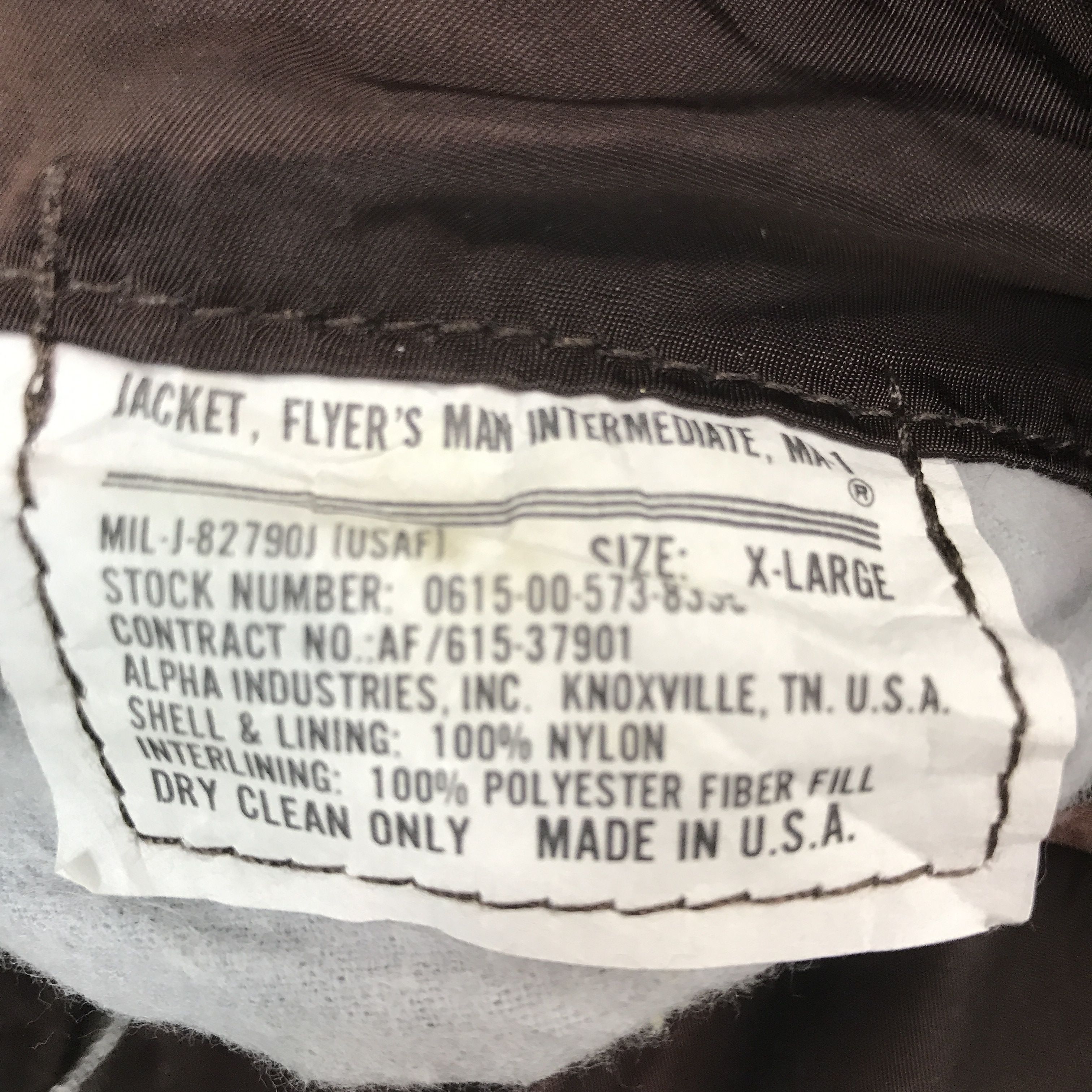 Alpha Industries Vintage Alpha Industries Ma-1 Bomber Brown Jacket Size US L / EU 52-54 / 3 - 11 Thumbnail
