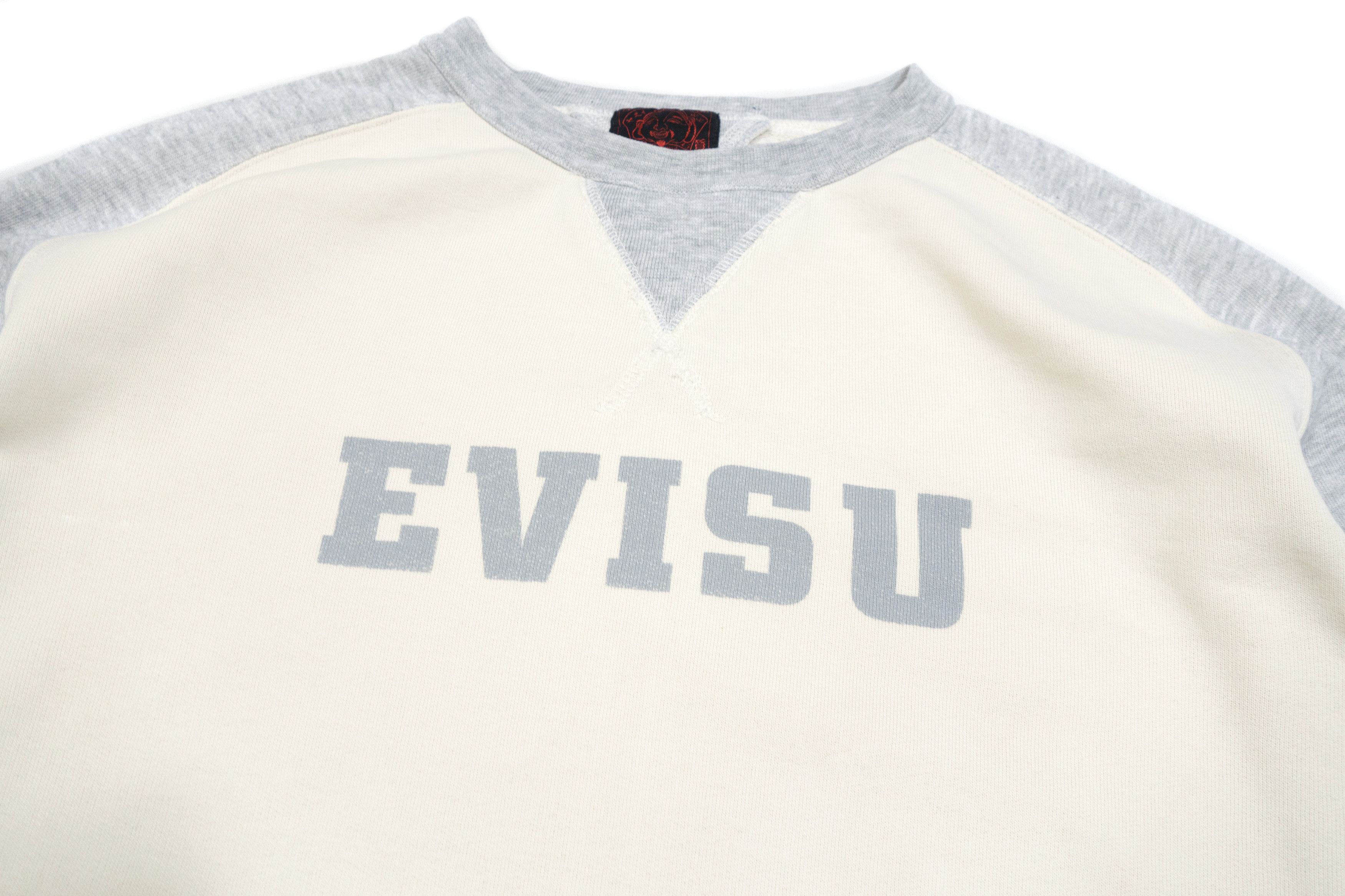Evisu Big Center Logo Two-Tone Crewneck Sweatshirt Made in Italy Size US M / EU 48-50 / 2 - 2 Thumbnail