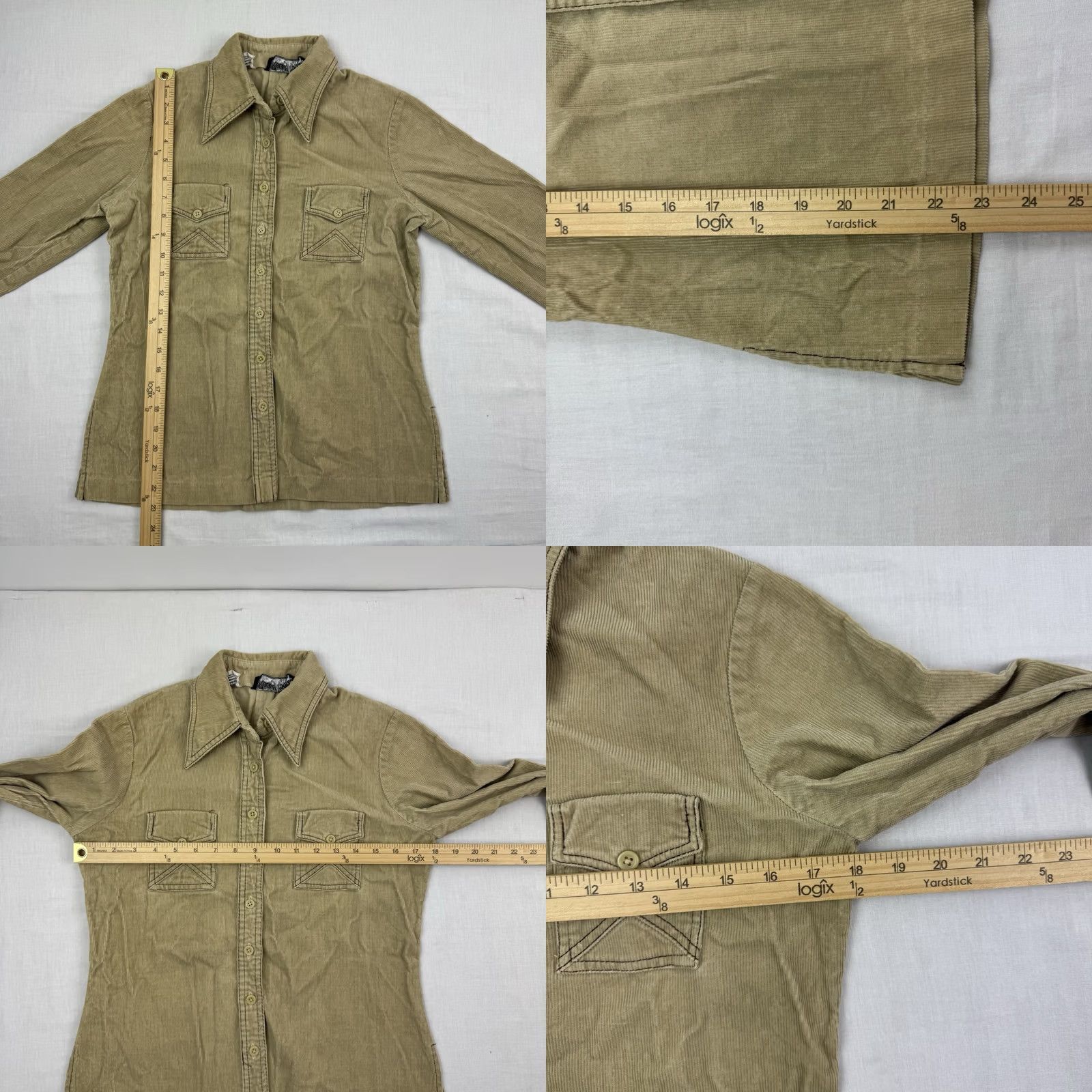 Vintage VINTAGE Rocky Road Corduroy Button Up Shirt Womens 8 1970s USA Hippie Cowboy Size M / US 6-8 / IT 42-44 - 8 Thumbnail