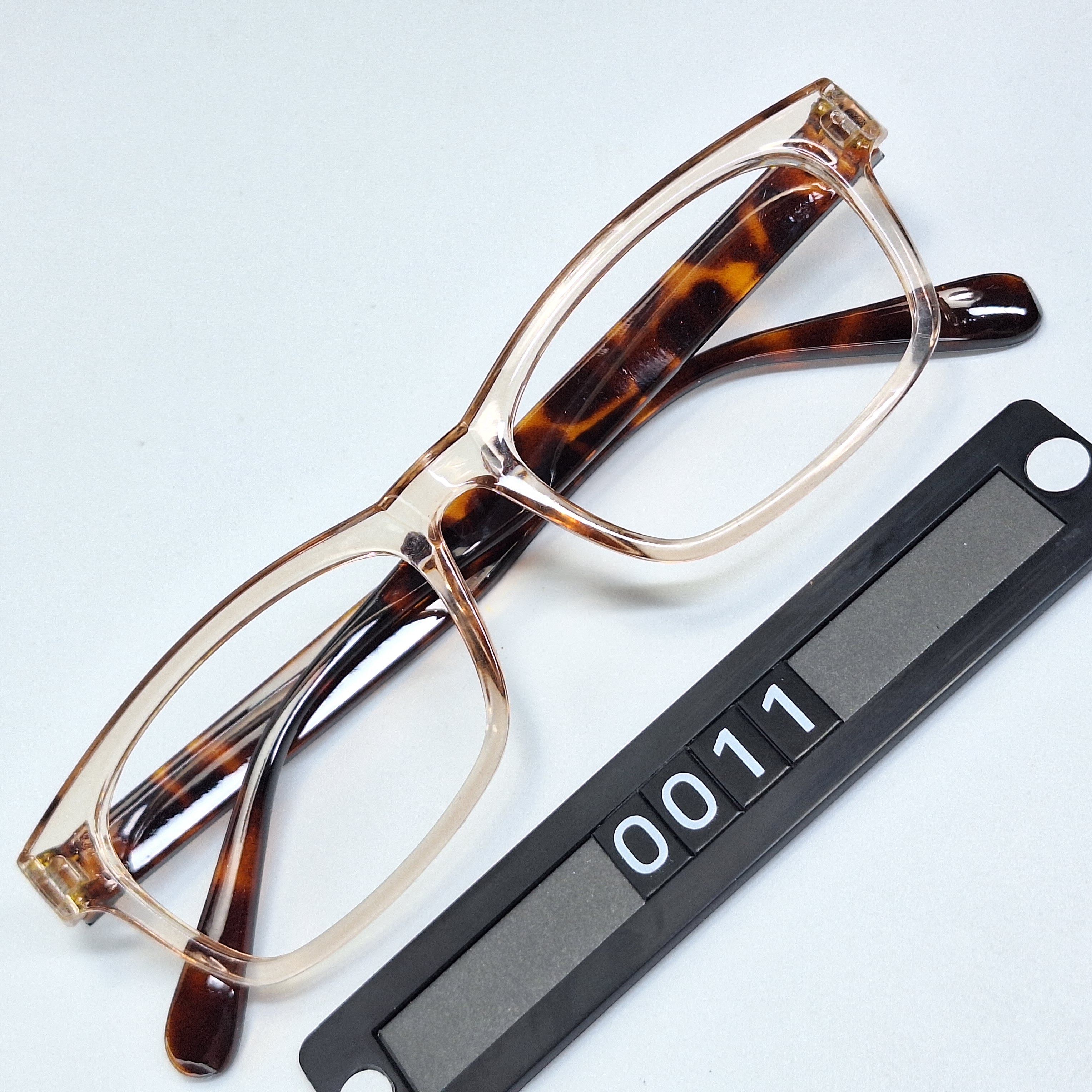 Other Vintage Tortoise Clear Square Frame Y2K Eyewear Retro Size ONE SIZE - 1 Thumbnail