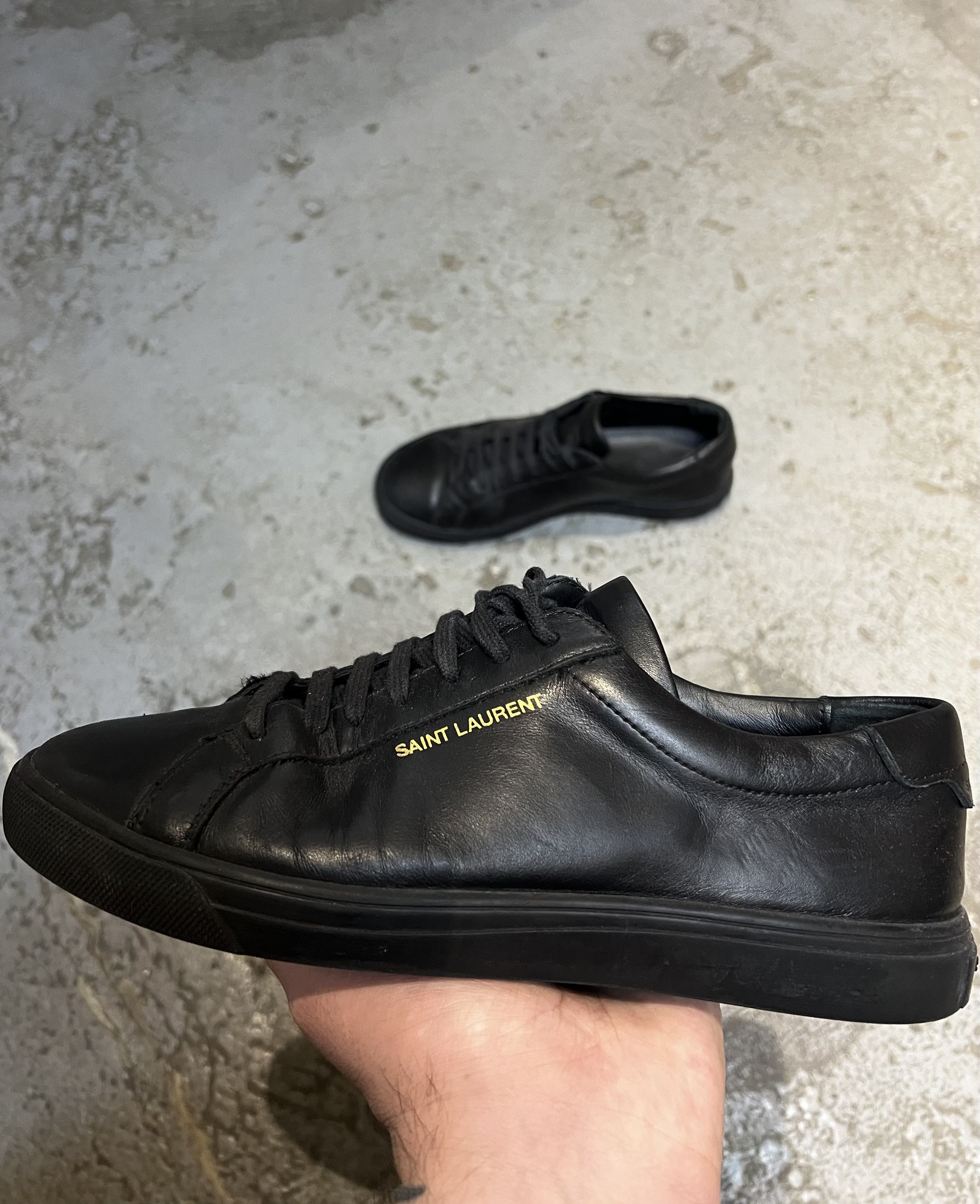 Saint Laurent Paris Saint Laurent Paris Andy Low Leather shoes Size US 7.5 / IT 37.5 - 4 Thumbnail