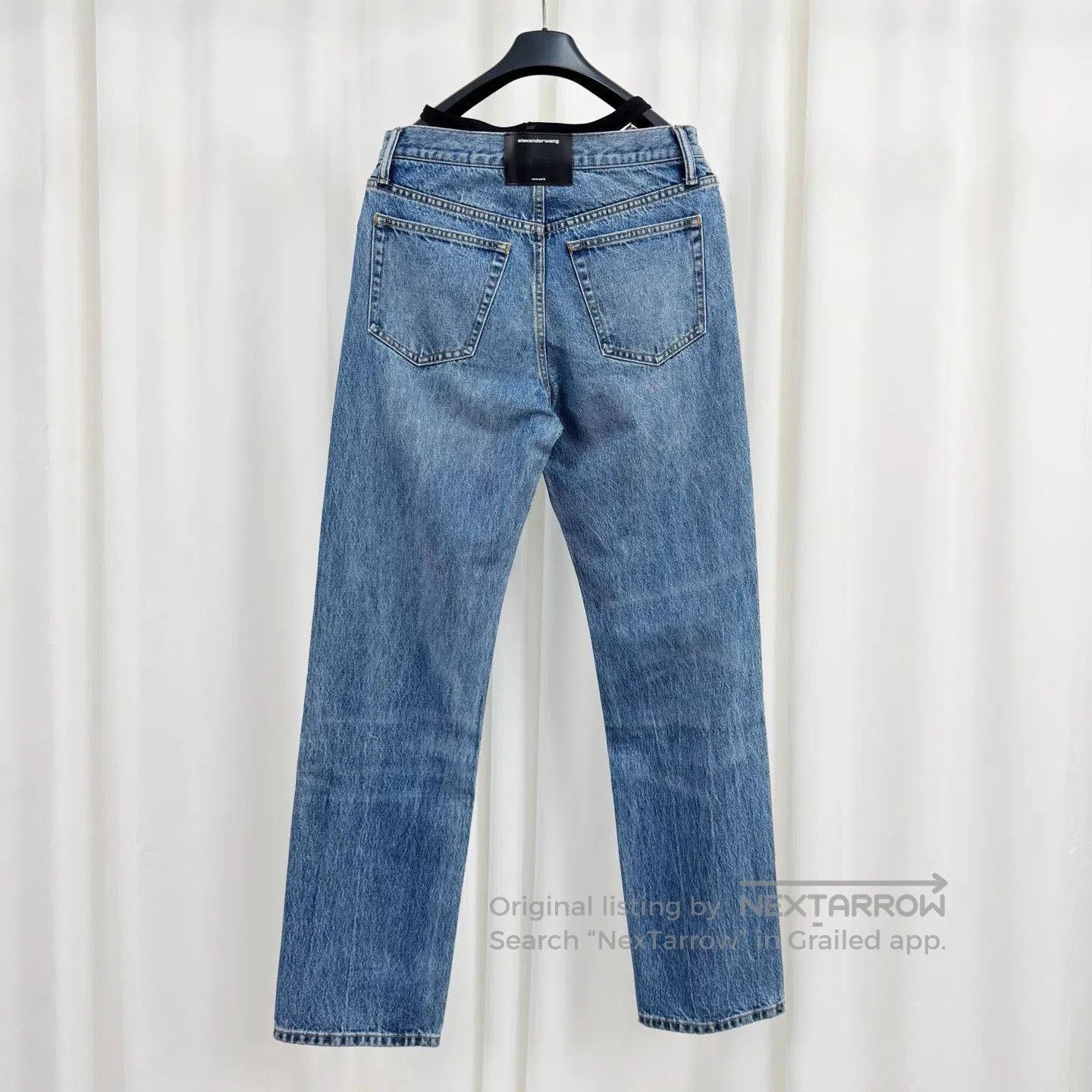 Alexander Wang Alexander Wang Rhinestone Letter Denim Pants. Size 25" / US 0 / IT 36 - 2 Thumbnail