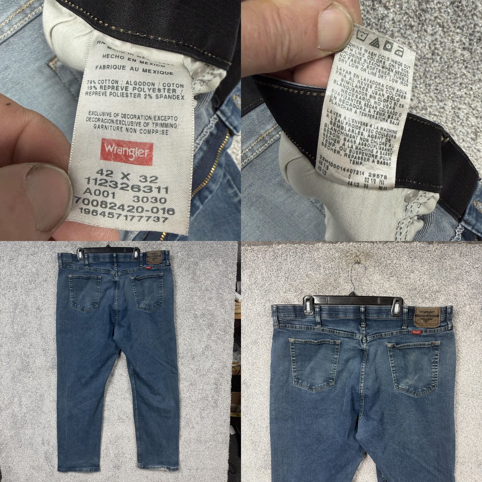 Wrangler Wrangler Performance Series Jeans 42x29 Jeans Blue 5-Pocket Denim Regular Mens Vintage? No Size US 42 / EU 58 - 8 Thumbnail