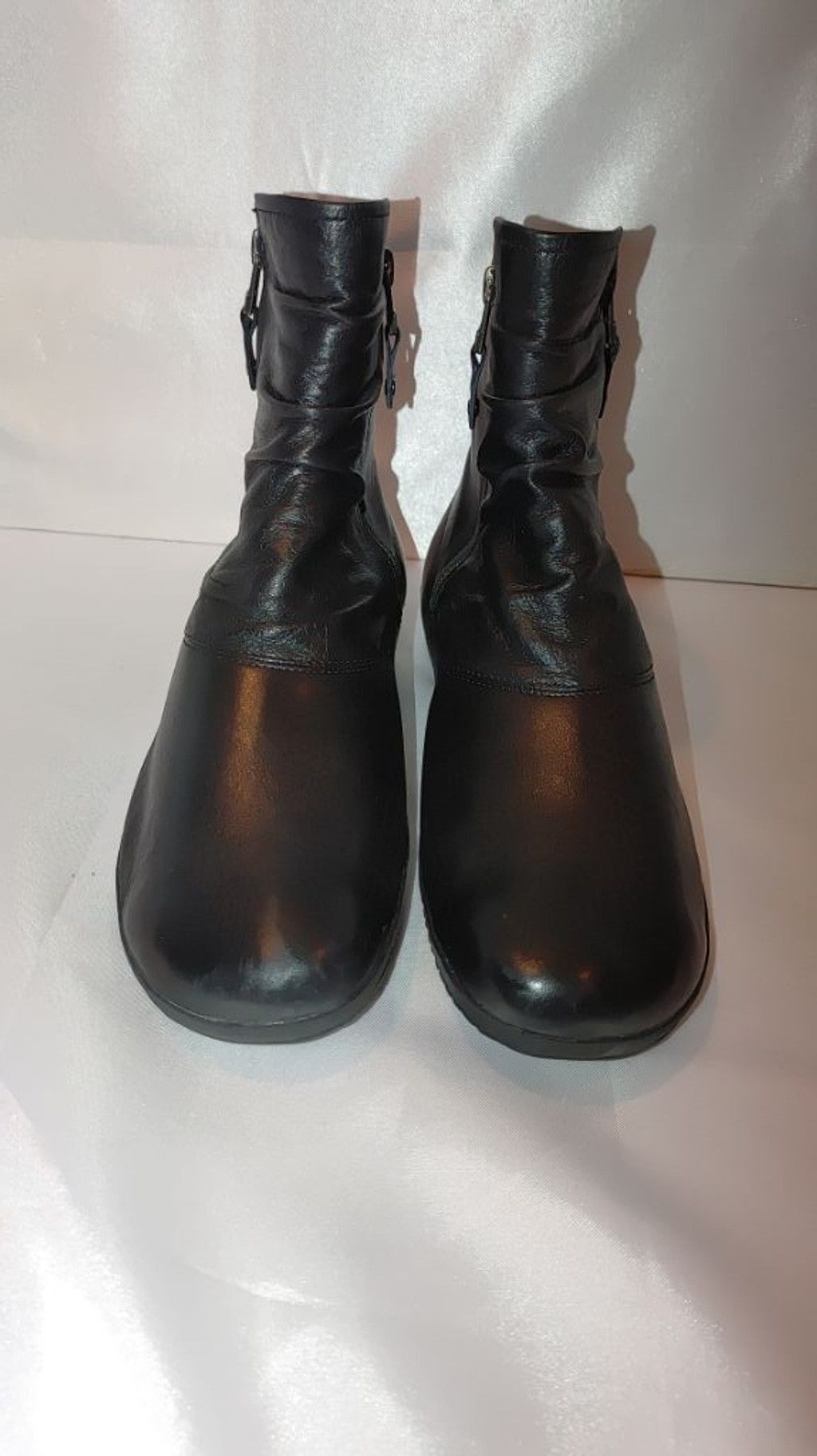 JOSEF SEIBAL Josef Seibel Naly 24 Ruched Leather Boots Size 40 Size US 9.5 / IT 39.5 - 4 Thumbnail