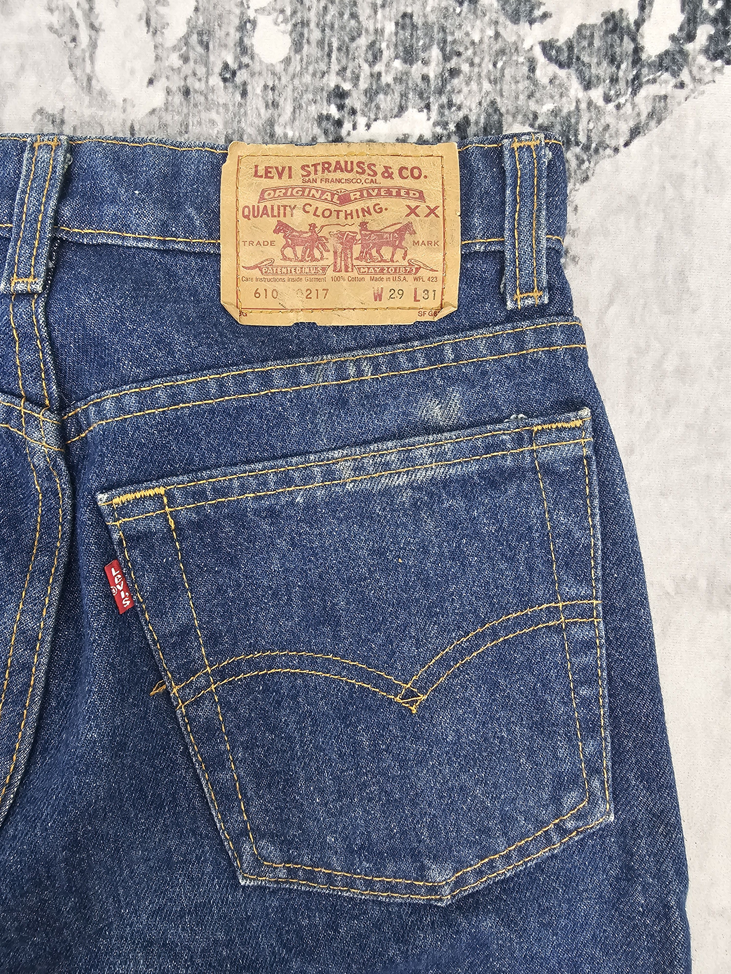 Levi's Vintage Clothing Vtg LEVIS 610 Bleached High Rise Jeans Made In USA L0555 Size 27" / US 4 / IT 40 - 9 Thumbnail