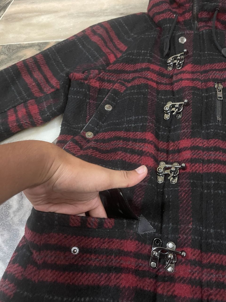 In The Attic In The Attic Fireman Jacket with Fur Hoodie Size US L / EU 52-54 / 3 - 4 Thumbnail