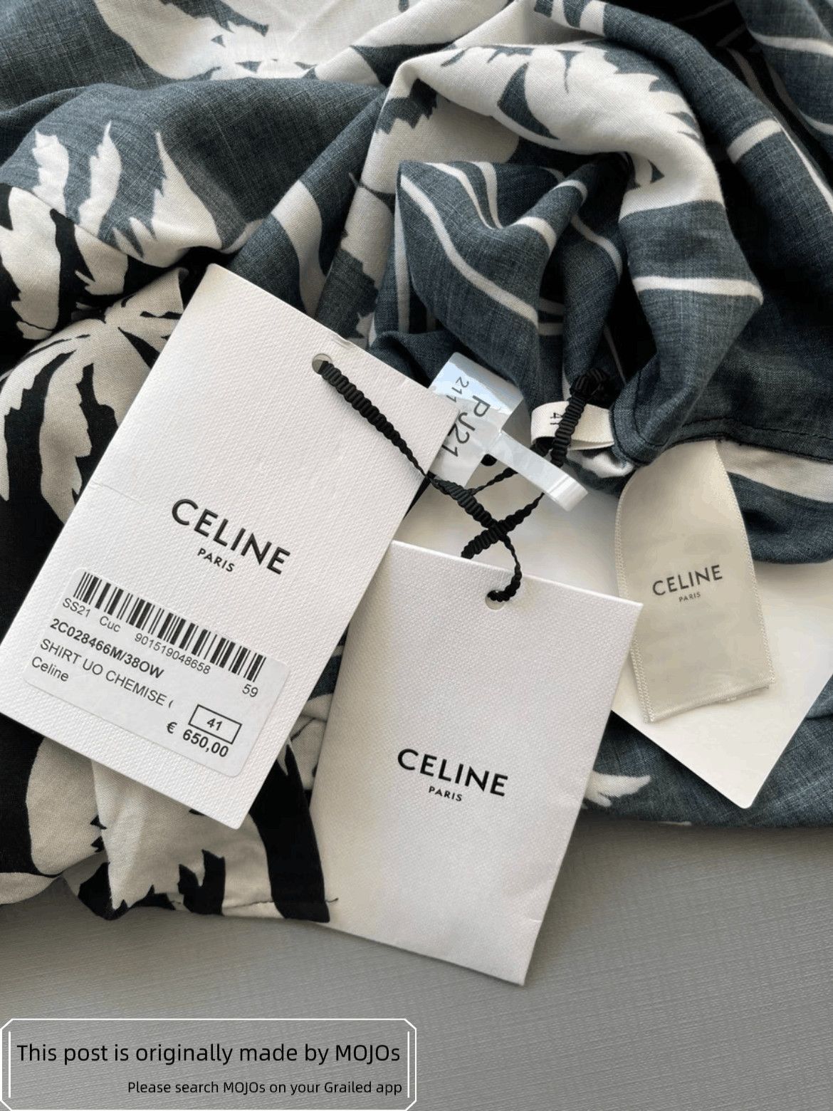 Celine Sz 41 Saint Laurent Paris Palm Tree Shirt Size US L / EU 52-54 / 3 - 4 Thumbnail