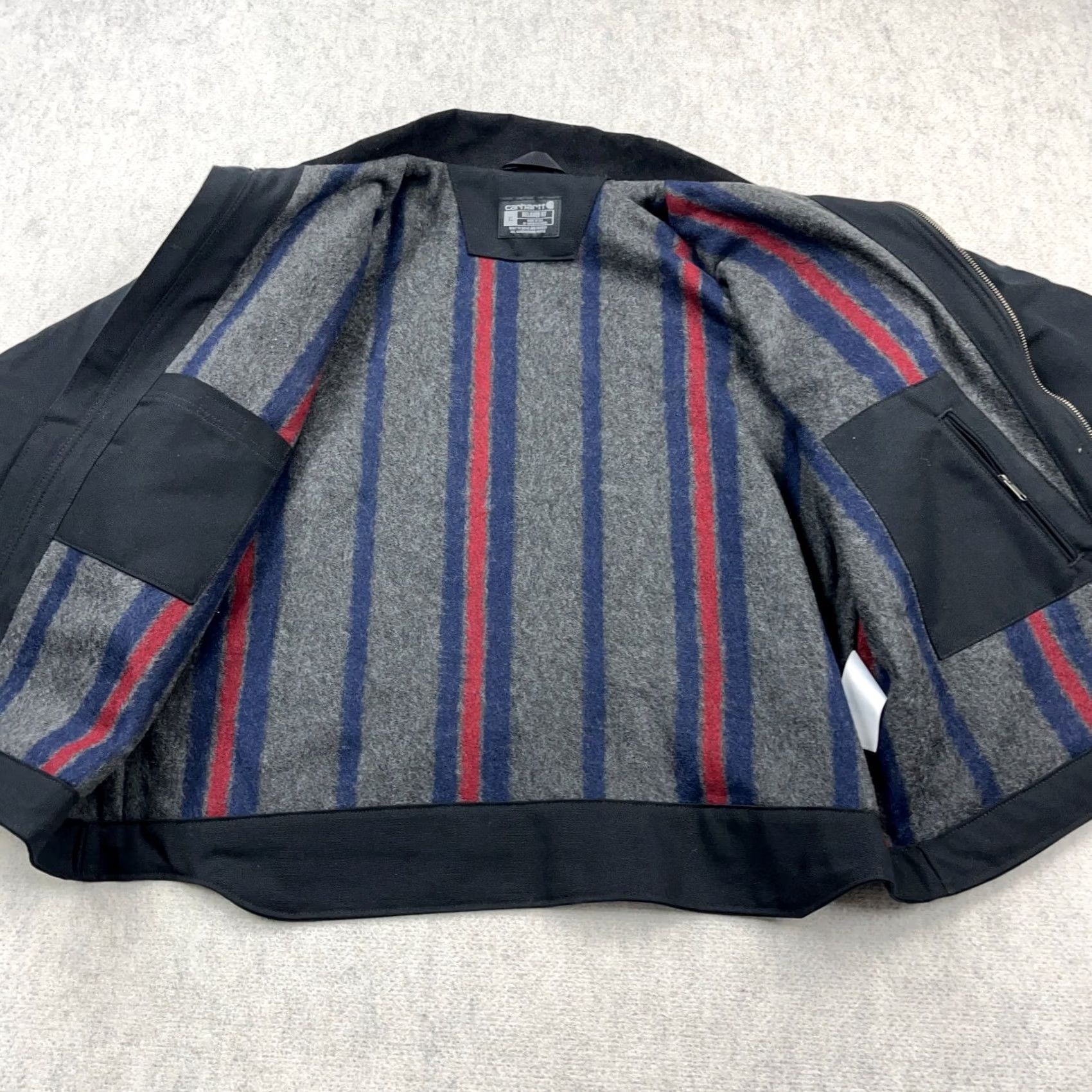 Carhartt VINTAGE Carhartt Jacket Men XL Black Duck Relaxed Fit Blanket Lined Work Wear B2 Size US XL / EU 56 / 4 - 2 Thumbnail