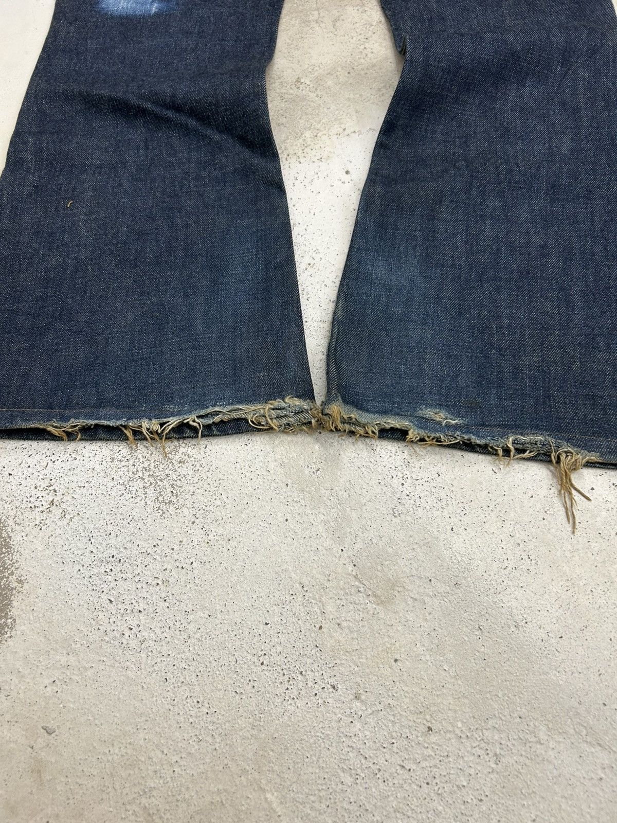 Edwin × Japanese Brand × Vintage Vintage Flare Edwin Japan 53 400XX Distressed Jeans Denim Size US 29 - 7 Thumbnail
