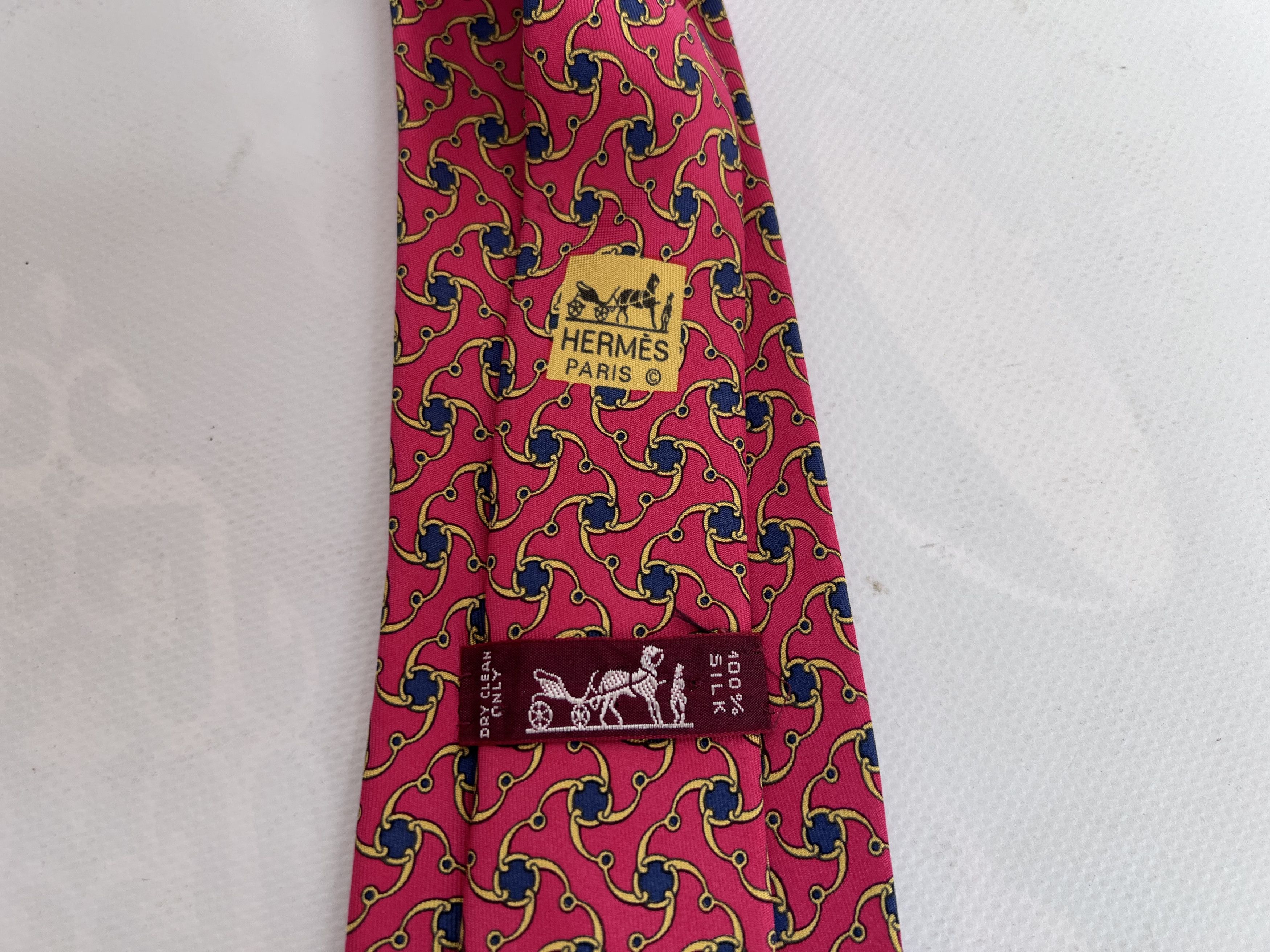 Hermes HERMES PARIS 7445 HA 100% SILK GEOMETRICAL NECK TIE Size ONE SIZE - 5 Thumbnail