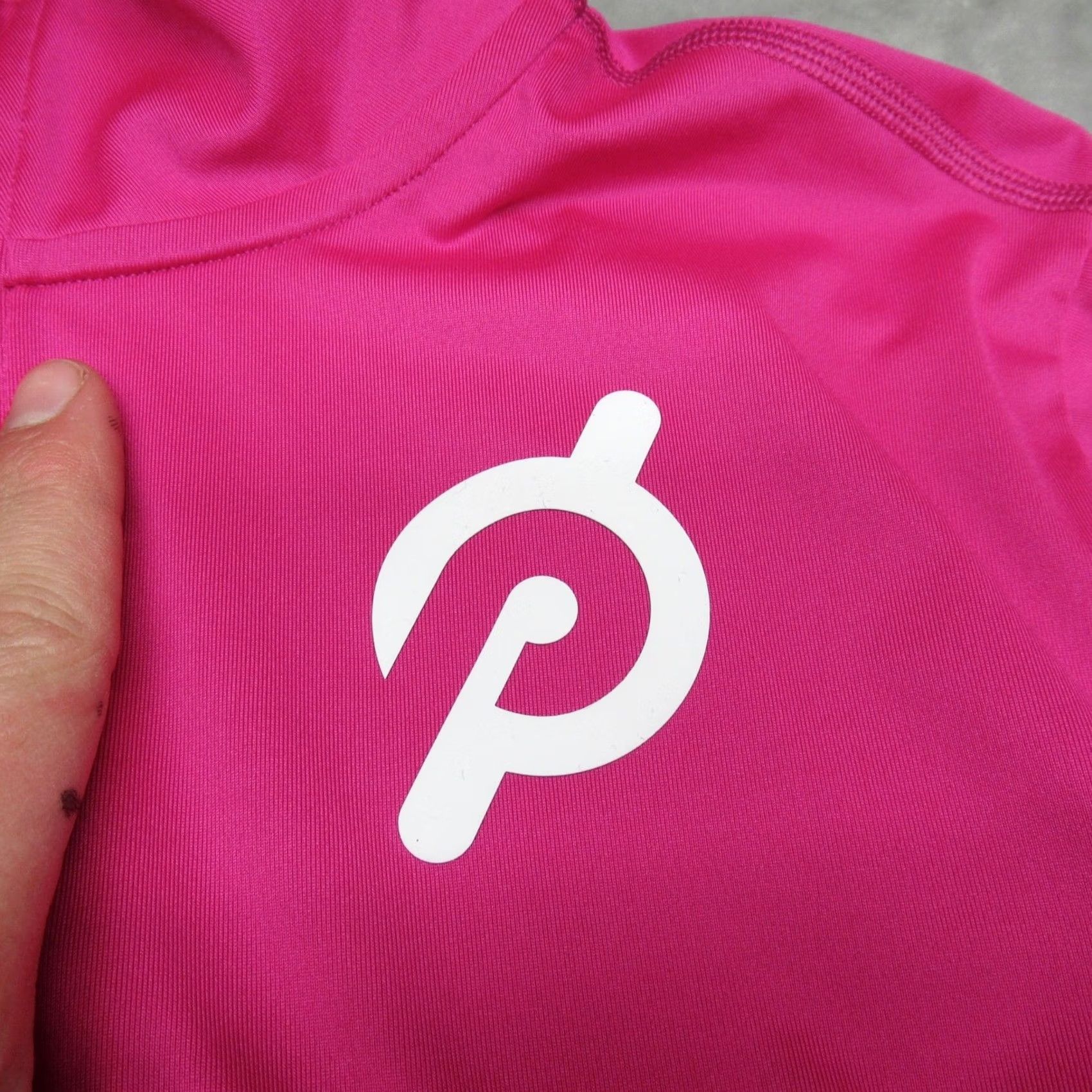 Pinko Peloton Womens Medium Pink Long Sleeve Zip Quarter Shirt Size M / US 6-8 / IT 42-44 - 5 Thumbnail