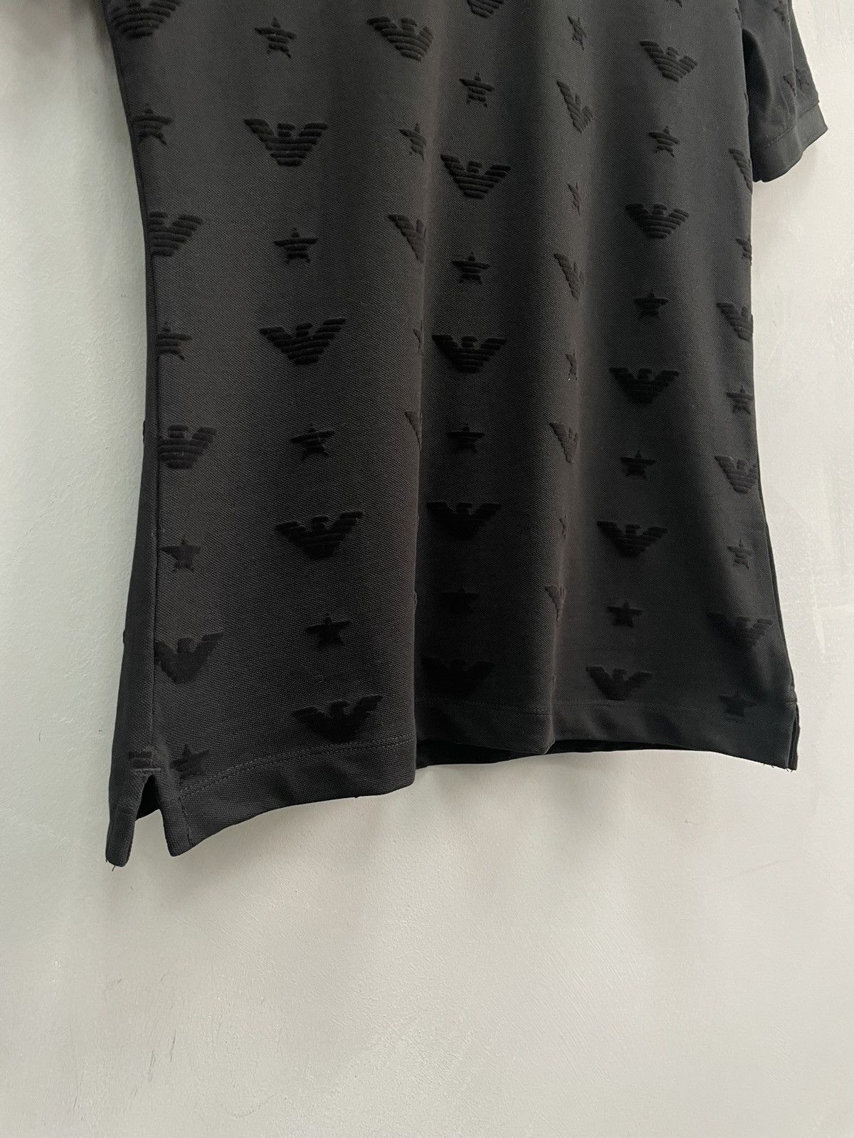 Emporio Armani Rare monogram archive Emporio Armani Polo t shirt Size US XS / EU 42 / 0 - 4 Thumbnail