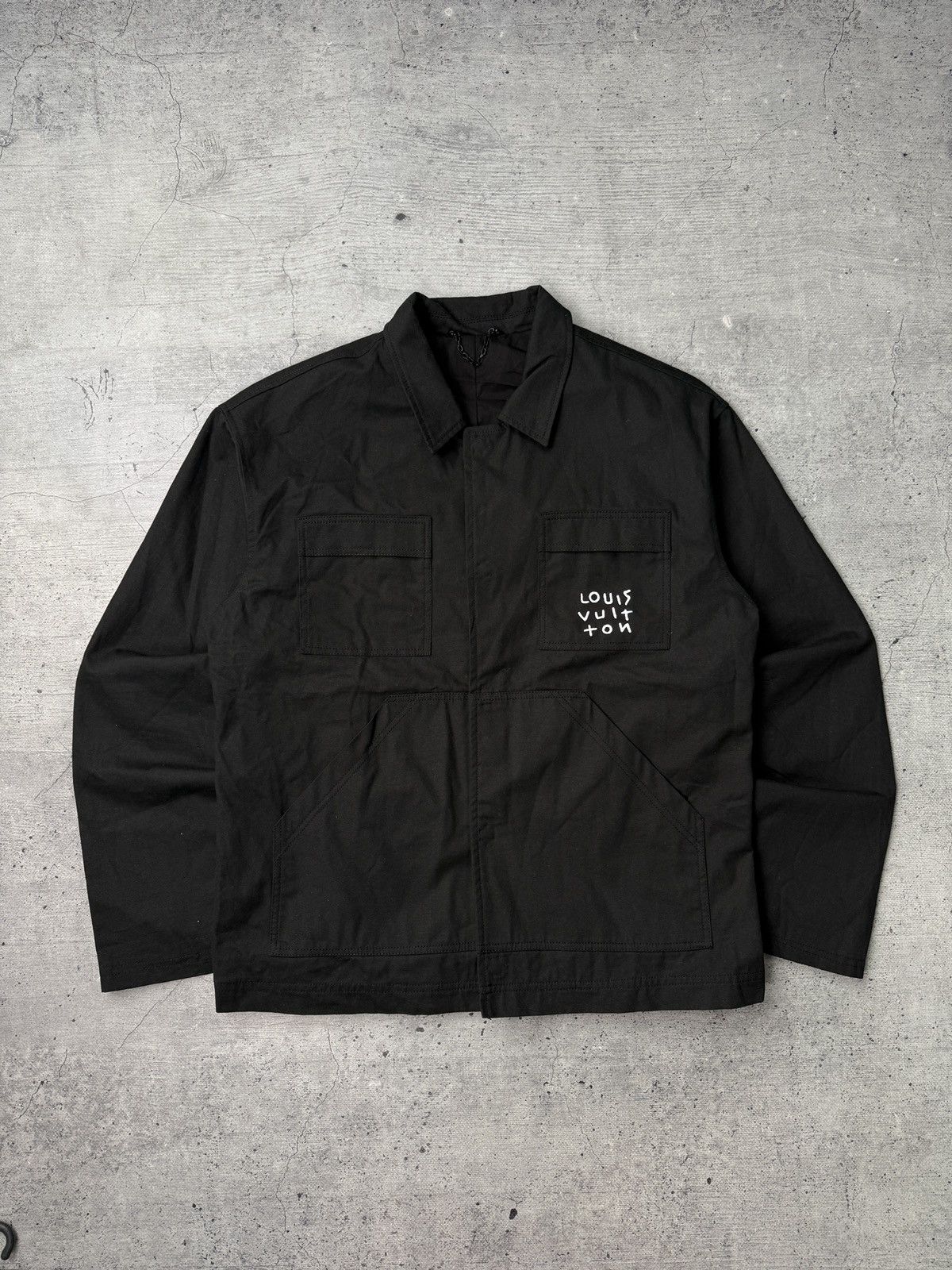Louis Vuitton LOUIS VUITTON AIRPLANE LOGO LV WORK MILITARY JACKET Size US S / EU 44-46 / 1 - 1 Thumbnail