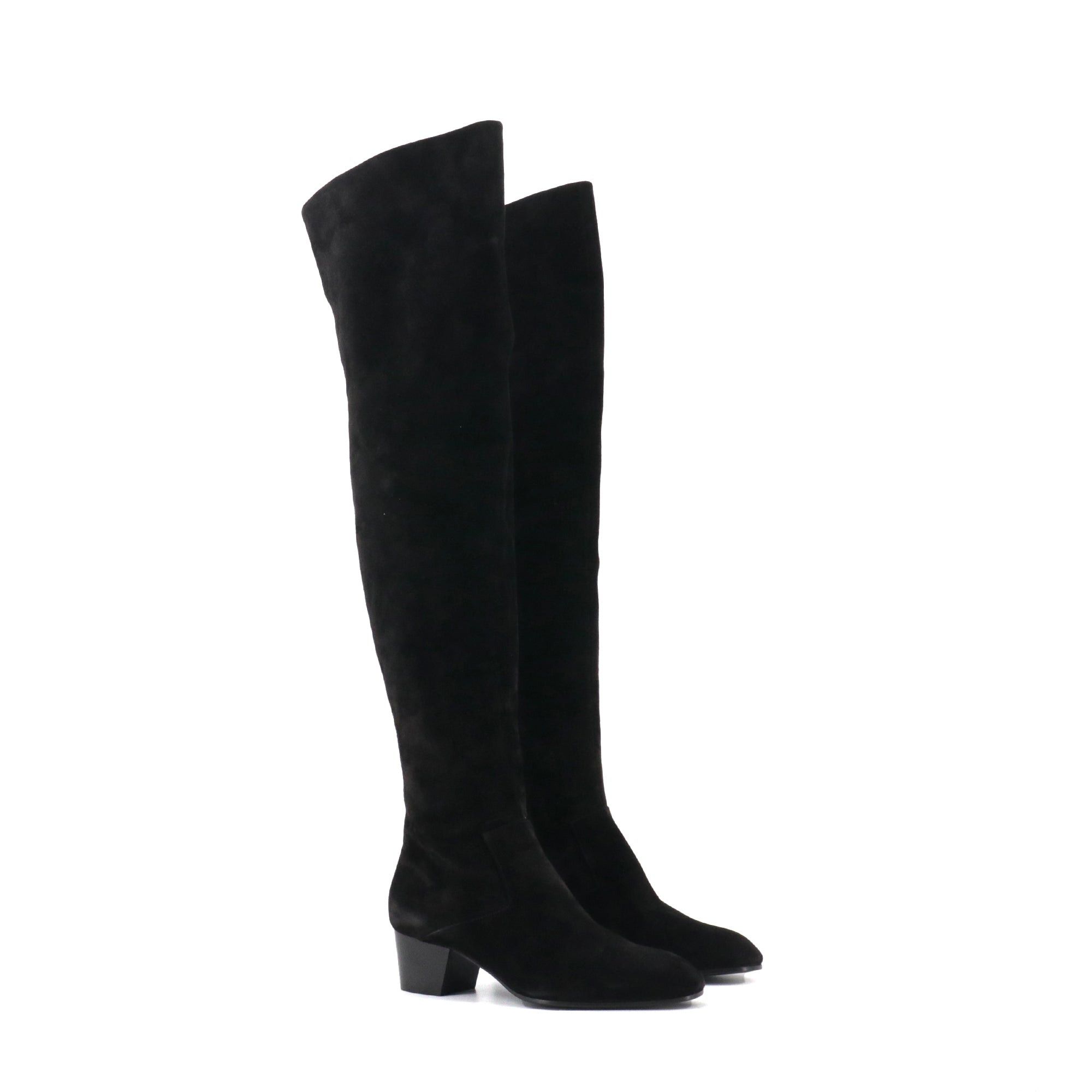 Hermes HERMES - Vesper Hermès boots in black suede (T37) Size US 6 / IT 36 - 1 Thumbnail