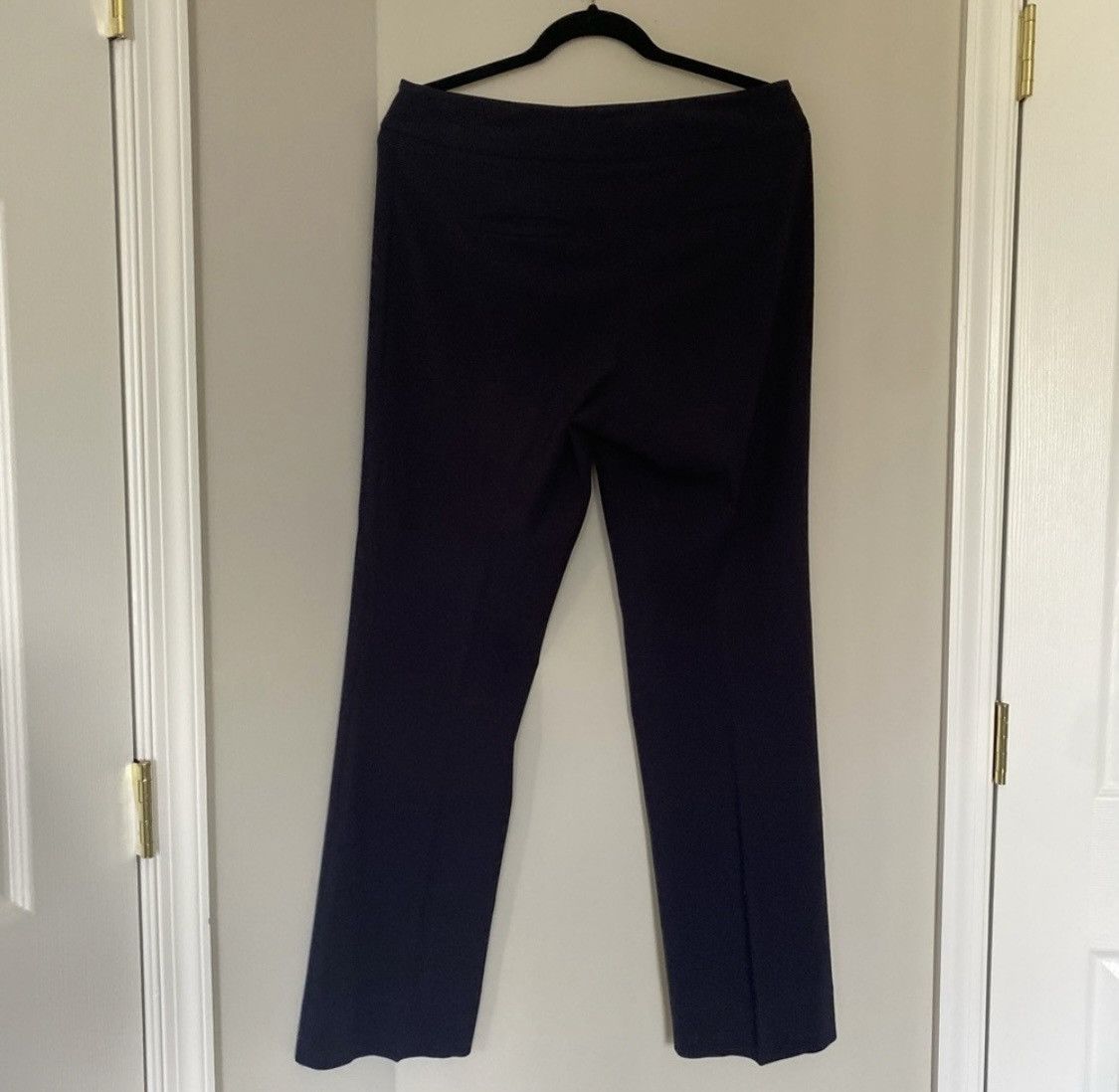 Other BRIGGS NEW YORK DARK BLUE PLEATED HIGH RISE DRESS PANTS Size 28" / US 6 / IT 42 - 5 Thumbnail