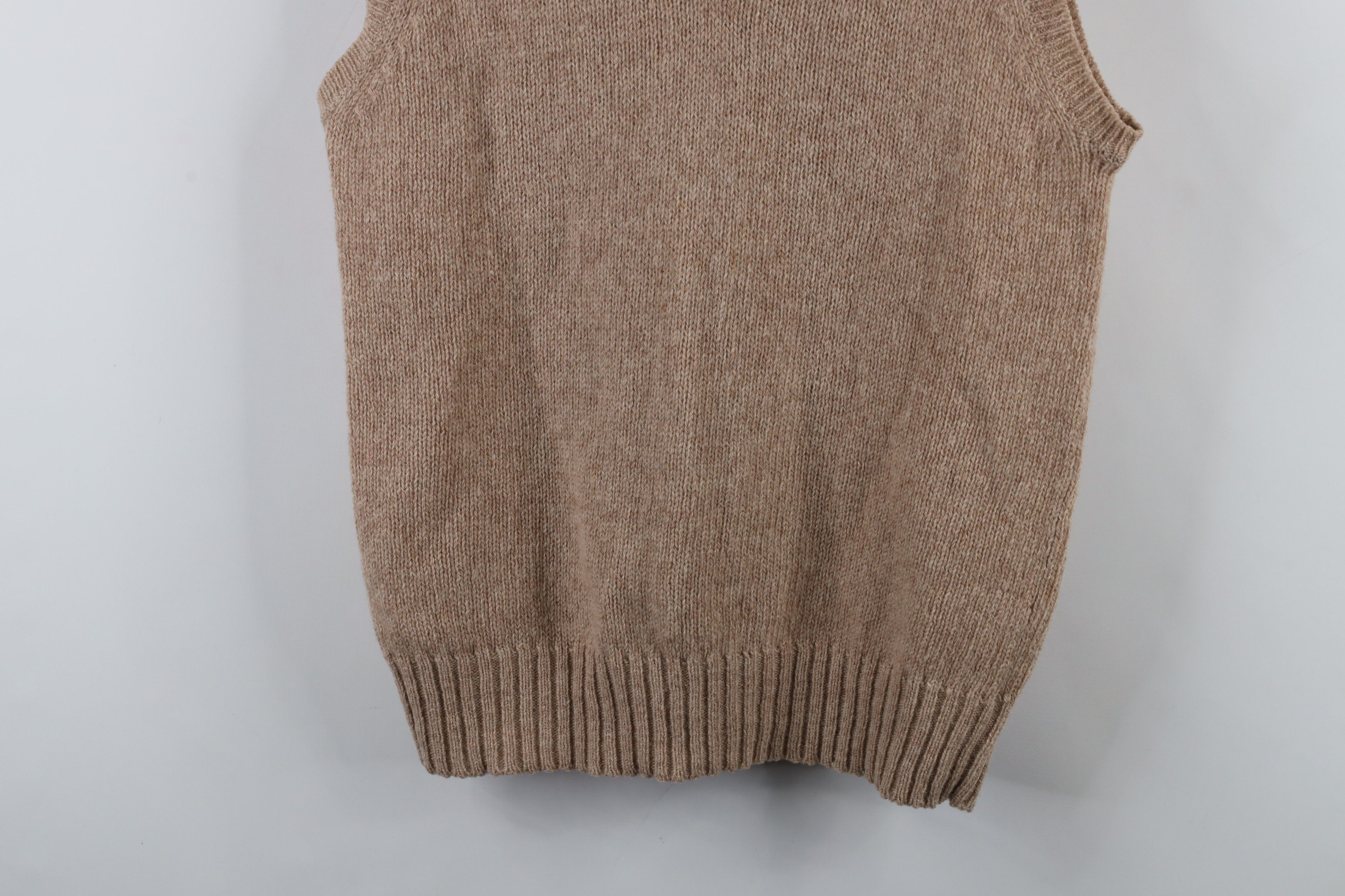 Vintage Vintage 70s Streetwear Wool Knit V-Neck Sweater Vest Size US L / EU 52-54 / 3 - 3 Thumbnail