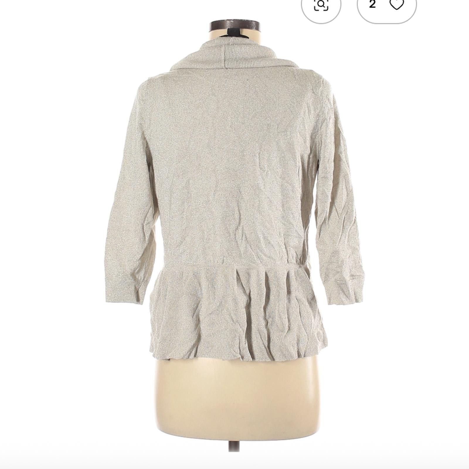 Other White House Black Market Tan Cardigan Size M Size M / US 6-8 / IT 42-44 - 2 Thumbnail