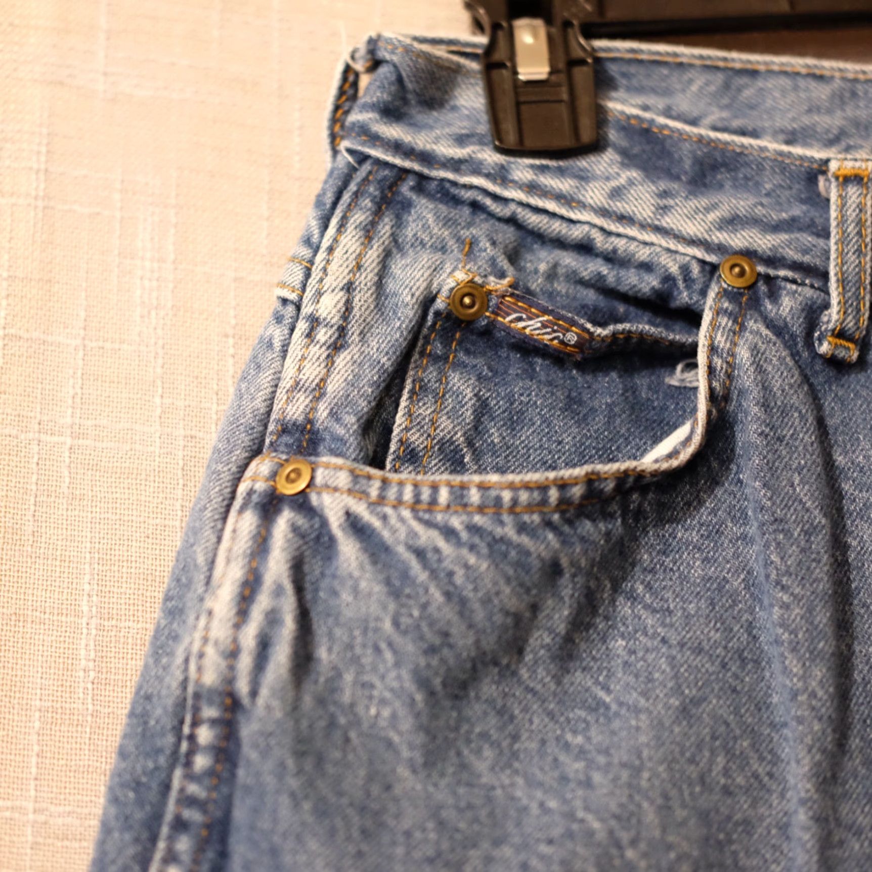 Vintage VINTAGE CHIC Jeans Blue Mom High-Rise Med Wash Denim 100% Cotton Womens 16 #A2-33 Size 29" - 3 Thumbnail