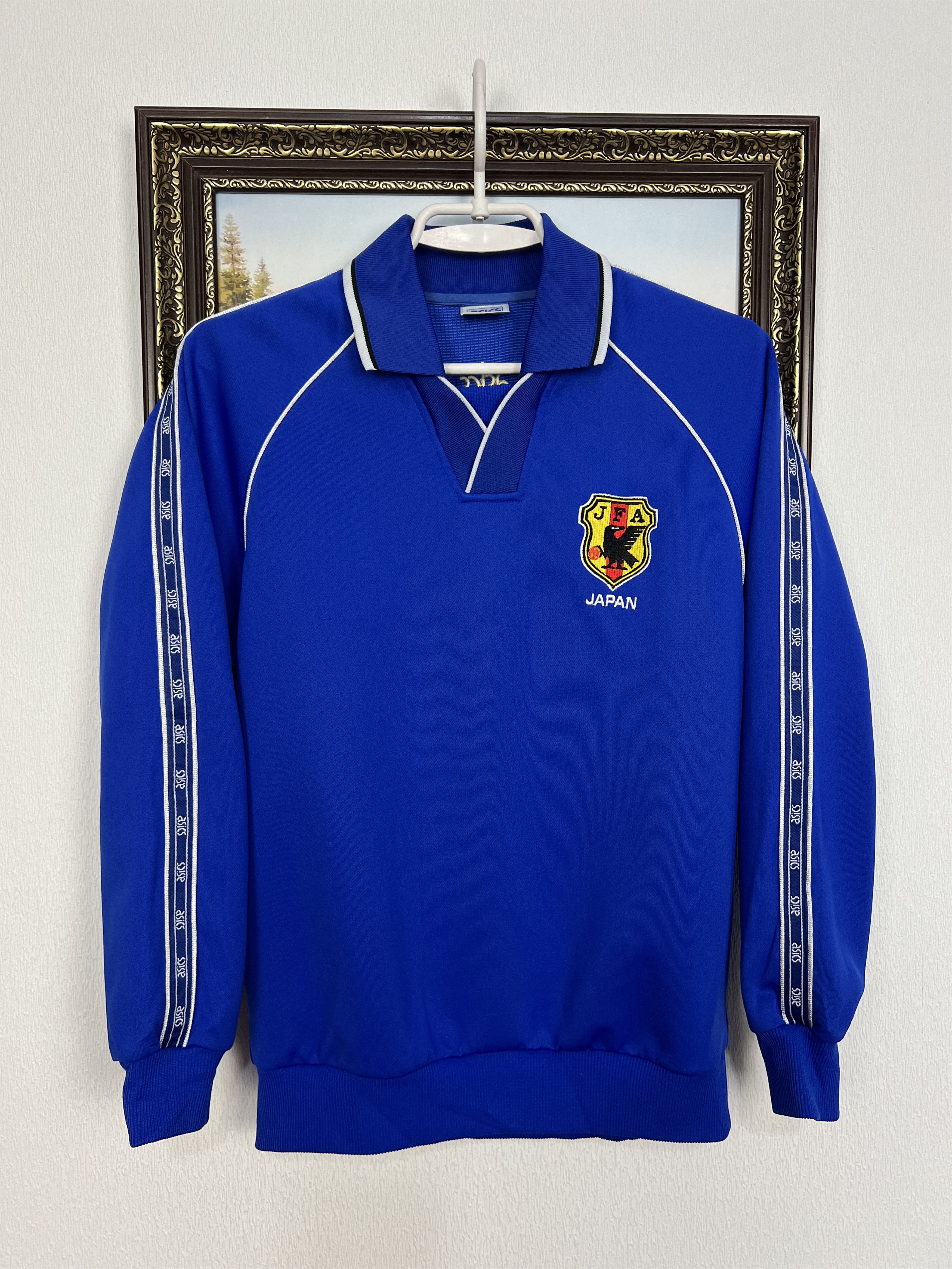 Asics Vintage 90's Japan Train Football Jacket Sweatshirt National Size S / US 4 / IT 40 - 1 Thumbnail