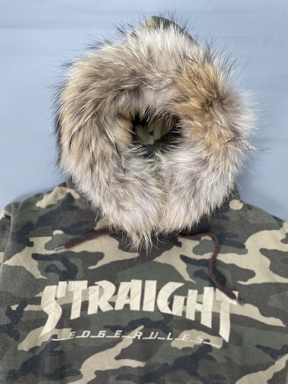 Hysteric Glamour Japanese Camo Fur Hoodie Straight edge Rules Size US M / EU 48-50 / 2 - 3 Thumbnail