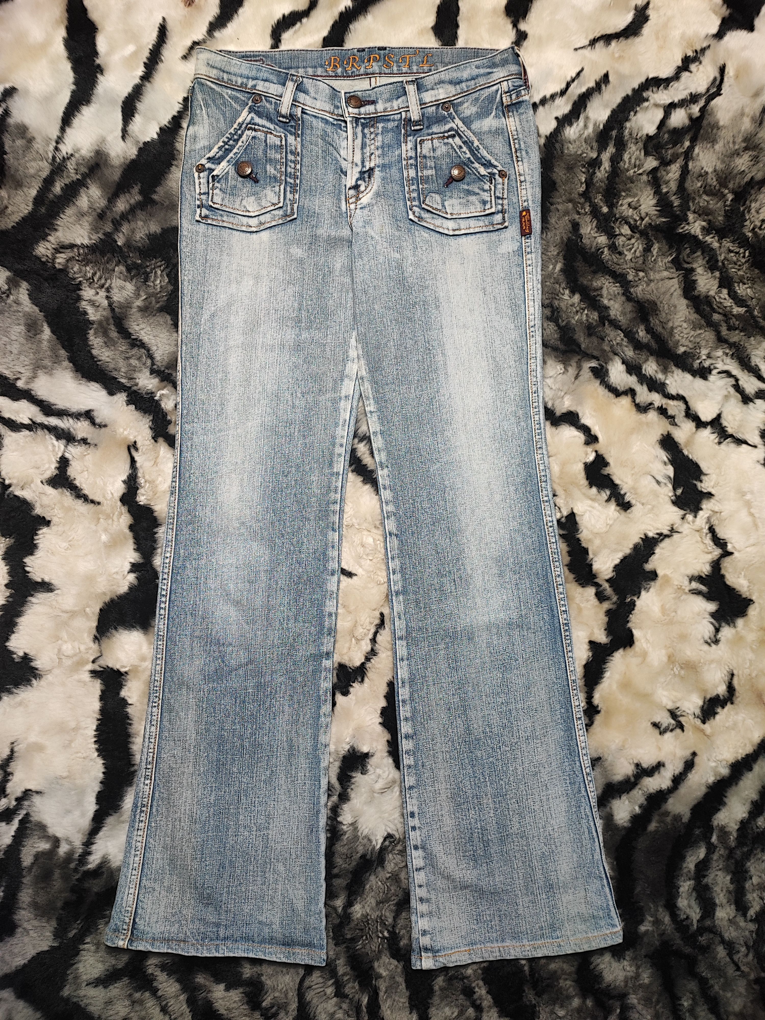 Jean Vintage Brappers Bootcut Flared Jeans Size 29" - 2 Thumbnail