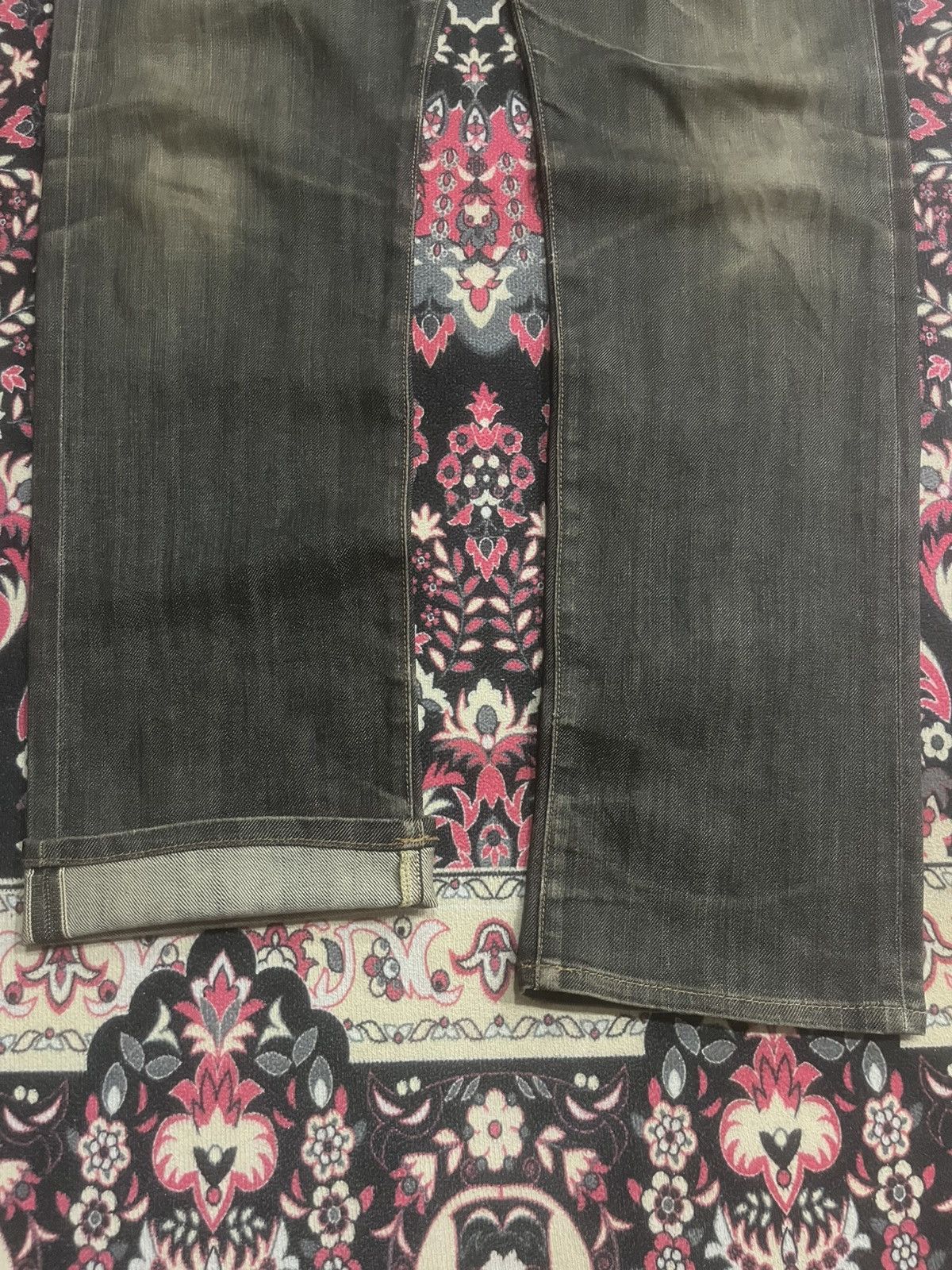 Kapital Japanese Back Number Rusty Wash Tight Straight Selvedge Jean Size US 32 / EU 48 - 10 Thumbnail