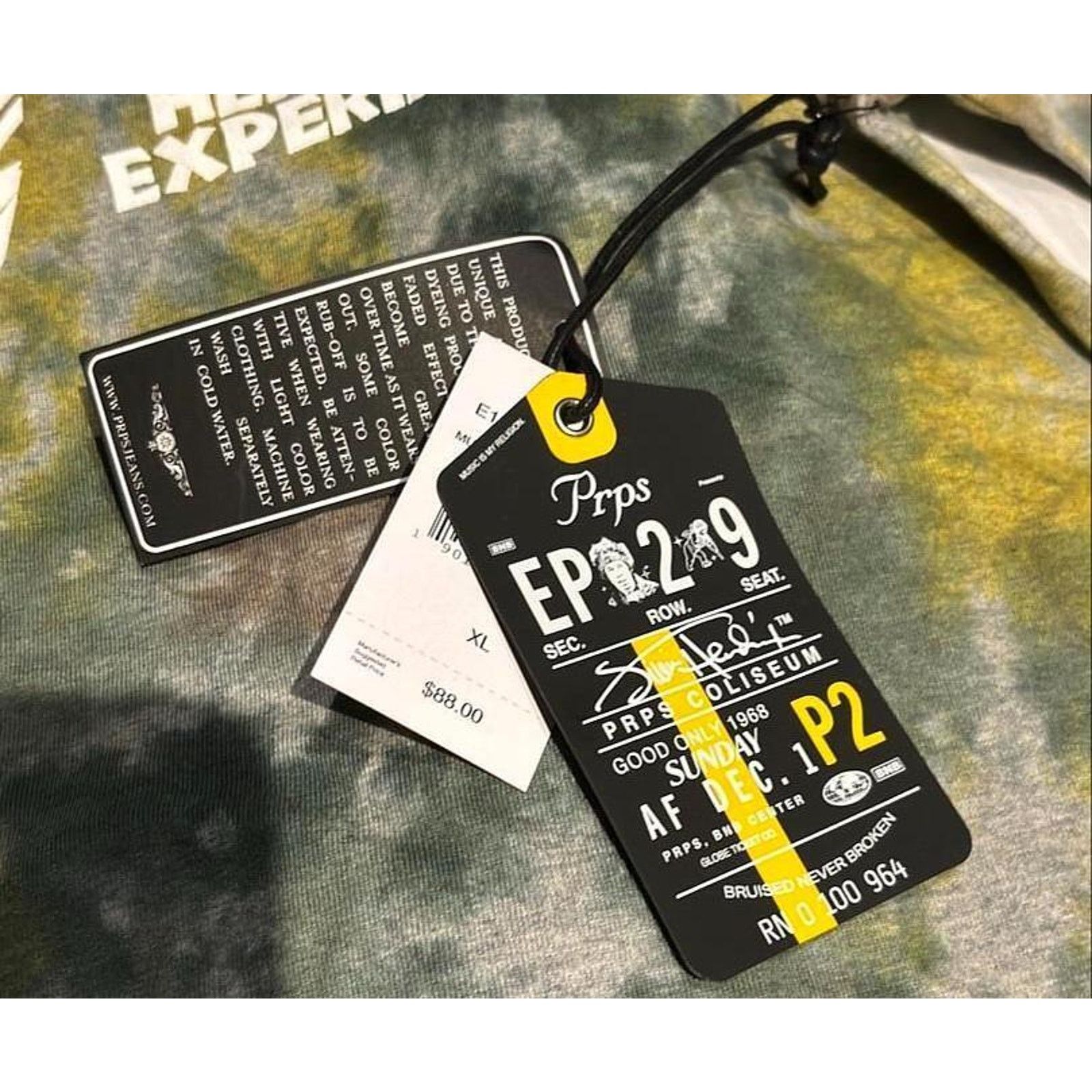 Jimi Hendrix × Prps PRPS x Jimi Hendrix Experience Tie-Dye Tee T-Shirt NWT MP$90 Size US XL / EU 56 / 4 - 7 Thumbnail