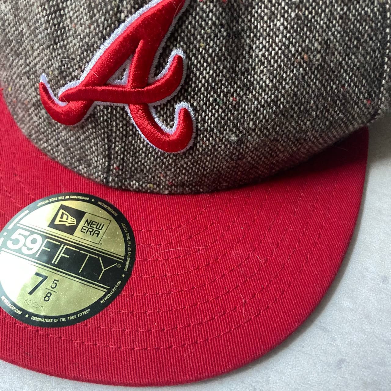 New Era Atlanta Braves MLB Baseball New Era Fullcap Size 7 5/8 60 cm Size ONE SIZE - 2 Thumbnail