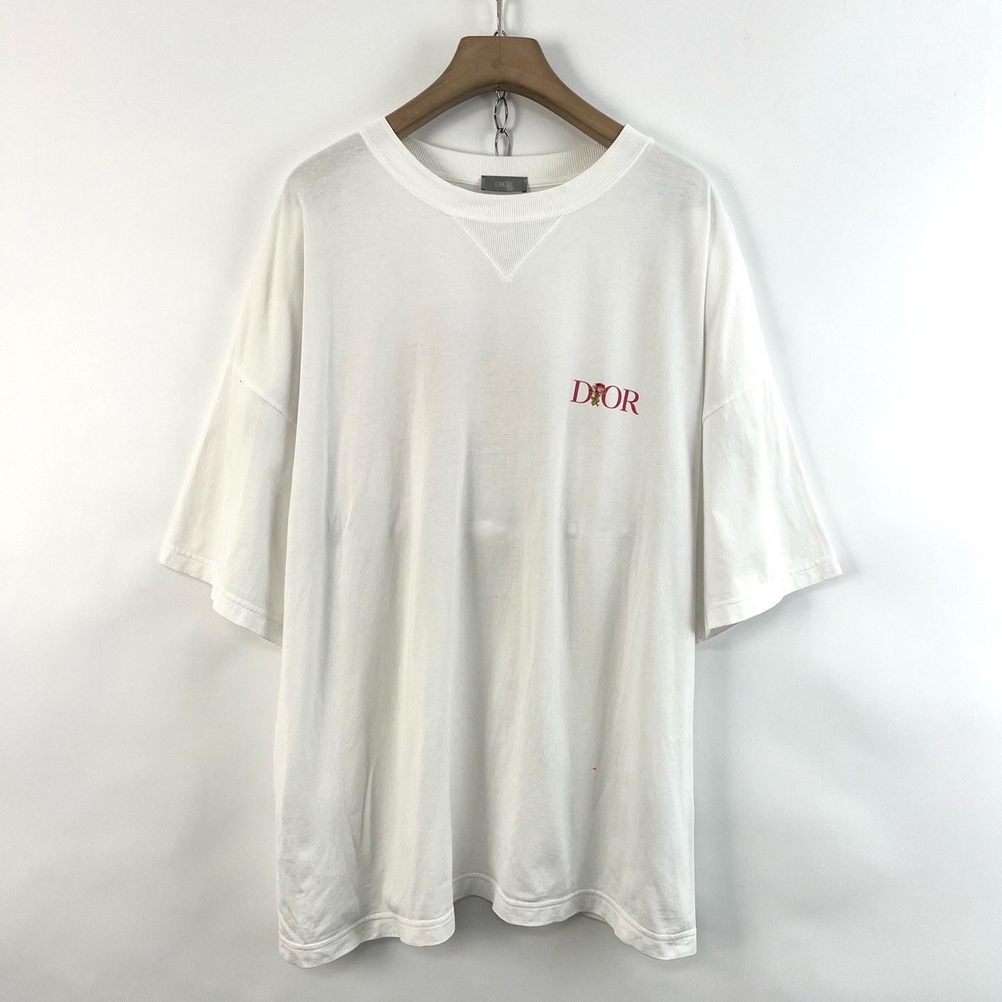 Dior Dior White Rose Embroidered Short Sleeve Size XXL / US 16-18 / IT 52-54 - 1 Thumbnail