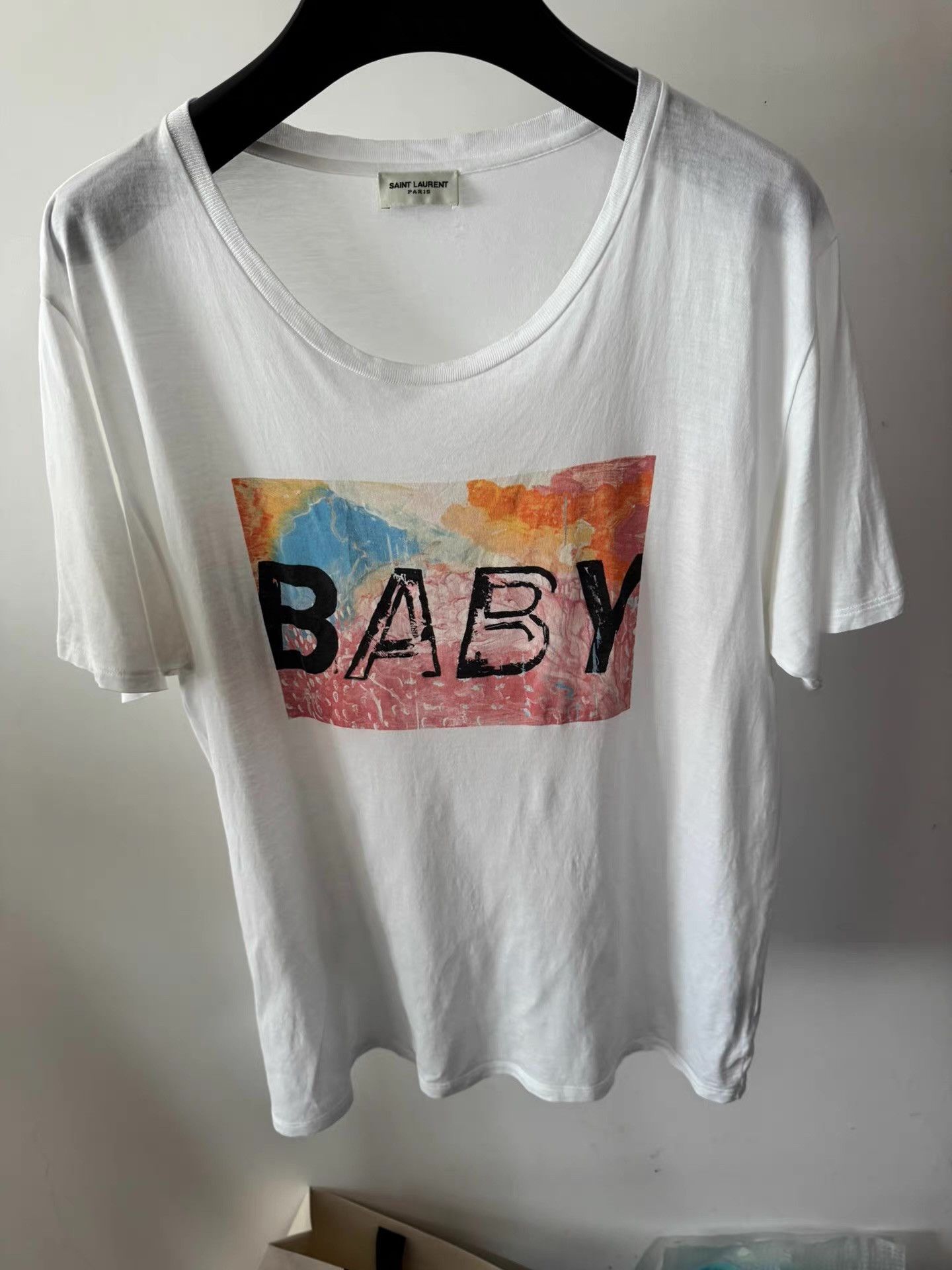Saint Laurent Paris Saint Laurent Unisex Baby Tee Ｑ23 Size US L / EU 52-54 / 3 - 1 Thumbnail