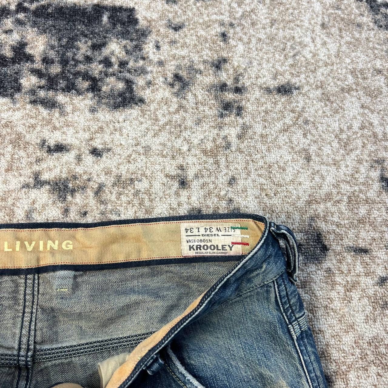 Diesel Diesel Luxury Washed Blue Denim Jeans Streetwear Y2K Size US 34 / EU 50 - 9 Thumbnail