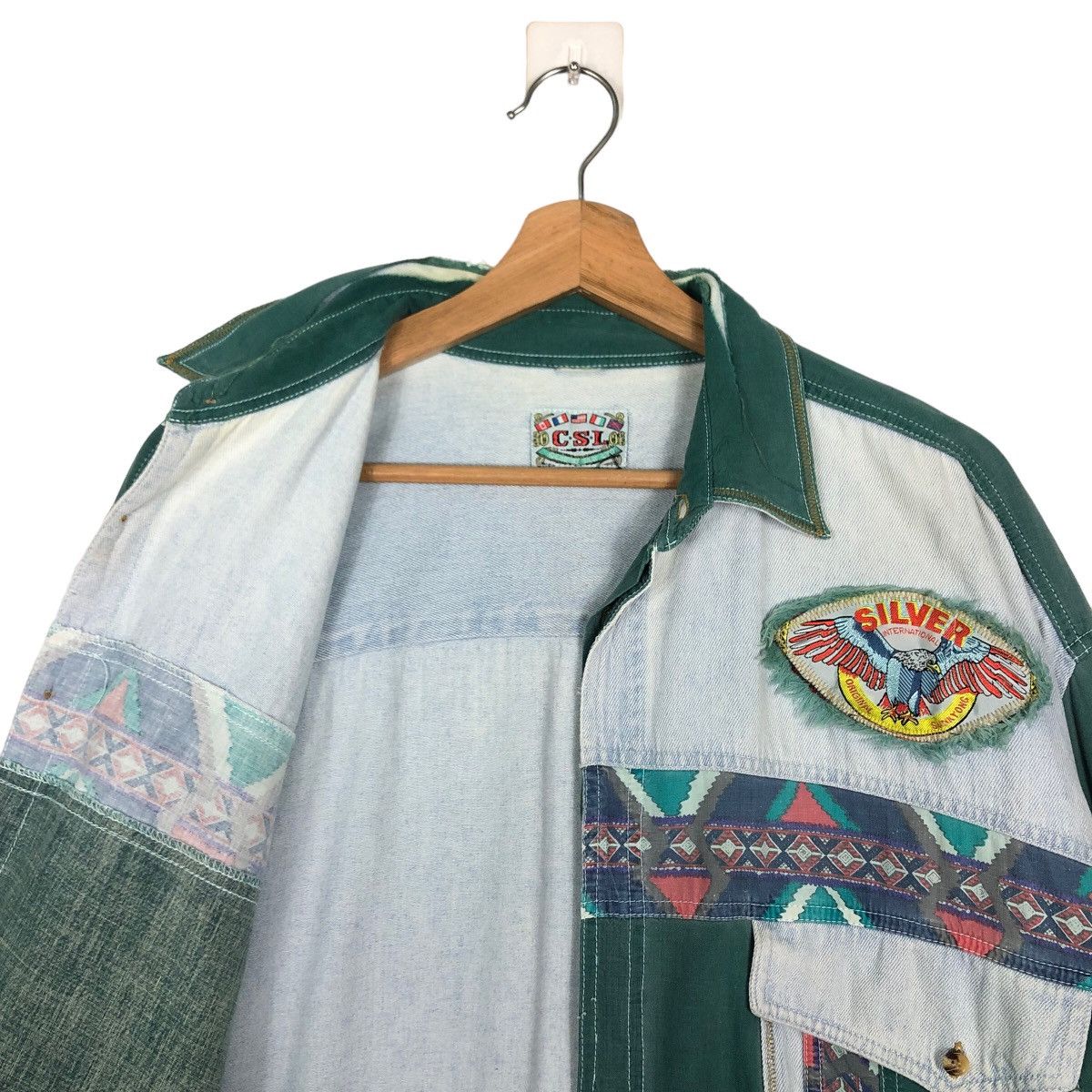 Toyo Enterprises 🔥Vintage Toyo Enterprise Design Silver Chambray Jacket Size US M / EU 48-50 / 2 - 10 Thumbnail