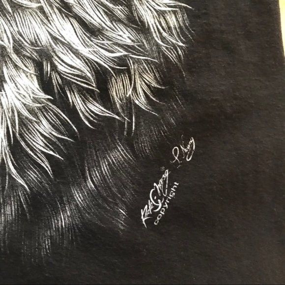 Other White Tiger T-Shirt Glow in the Dark 3-D Piercing Black Tee Size US S / EU 44-46 / 1 - 10 Thumbnail