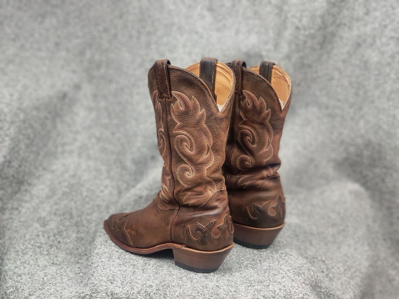 Boulet Vintage Boulet Canada Made Brown Western Cowboy W Boots Size US 7.5 / IT 37.5 - 11 Thumbnail
